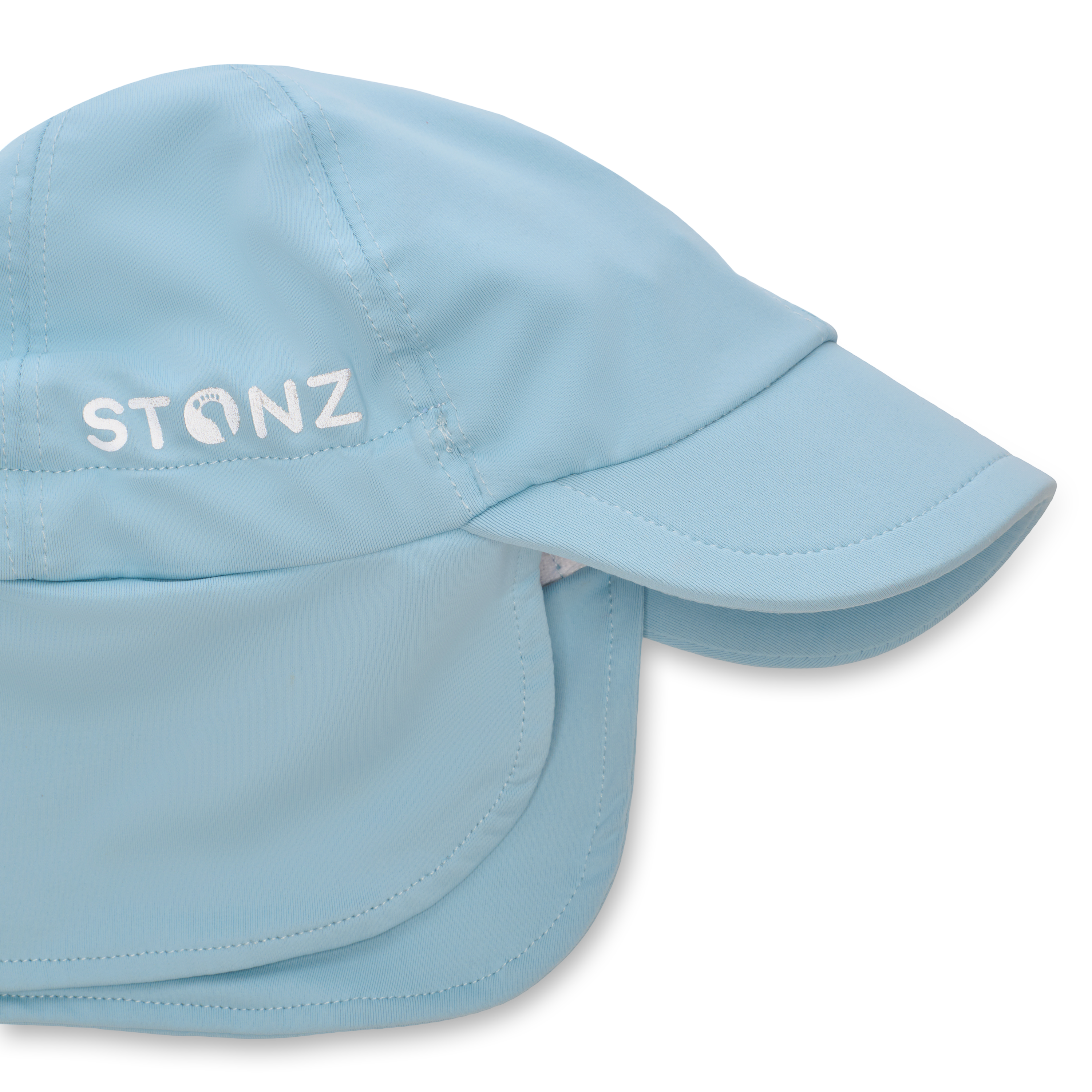 Sun Flap Cap for Babies and Toddlers - Stonz alt::Haze Blue