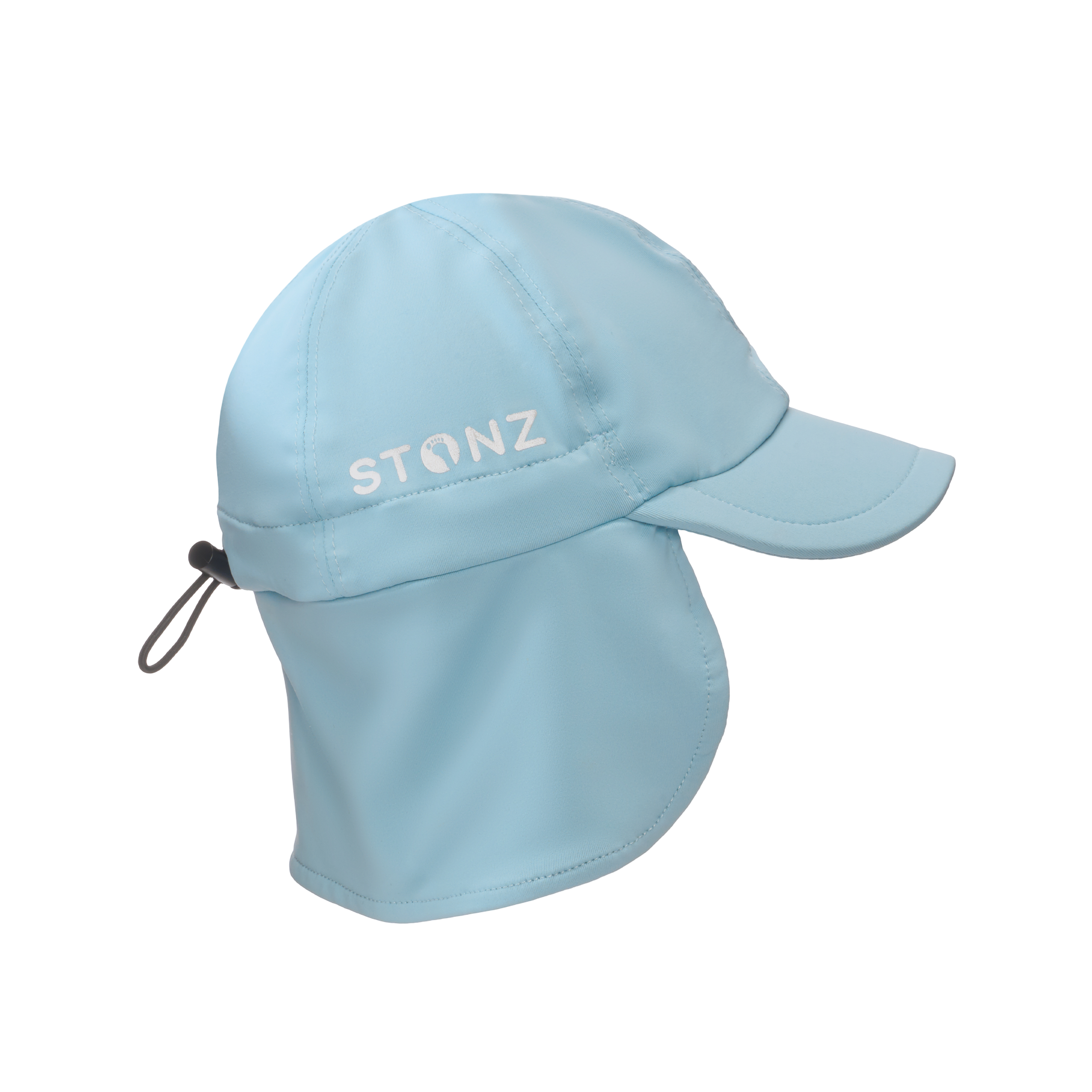 Sun Flap Cap for Babies and Toddlers - Stonz alt::Haze Blue