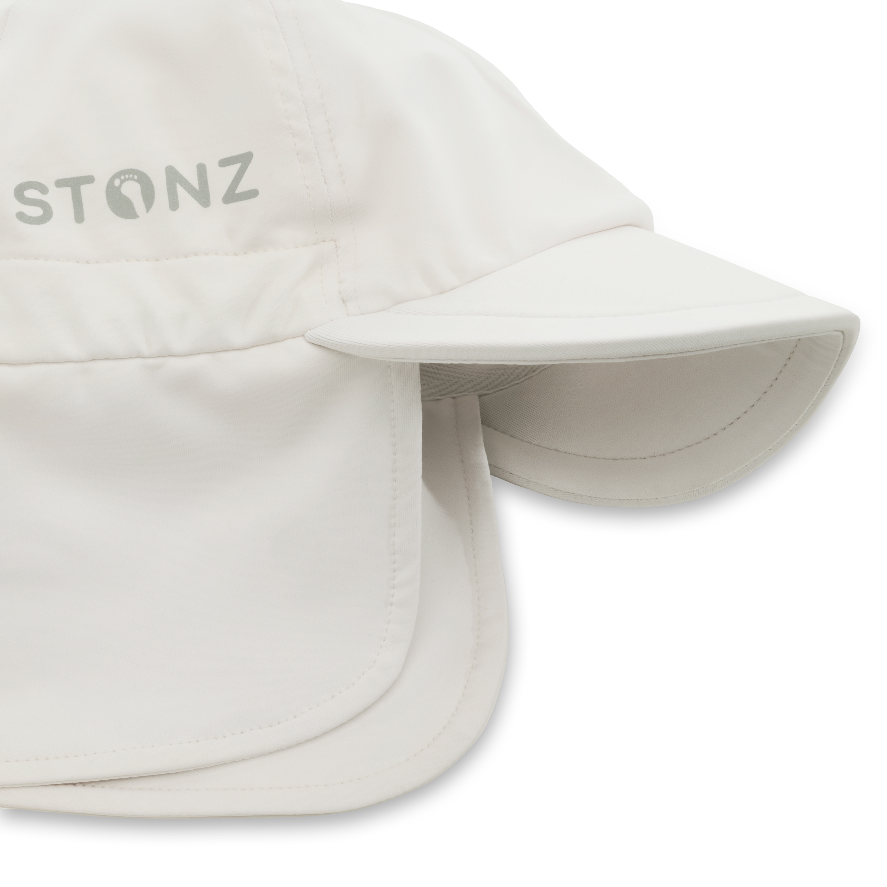 Sun Flap Cap for Babies and Toddlers - Stonz alt::Ivory