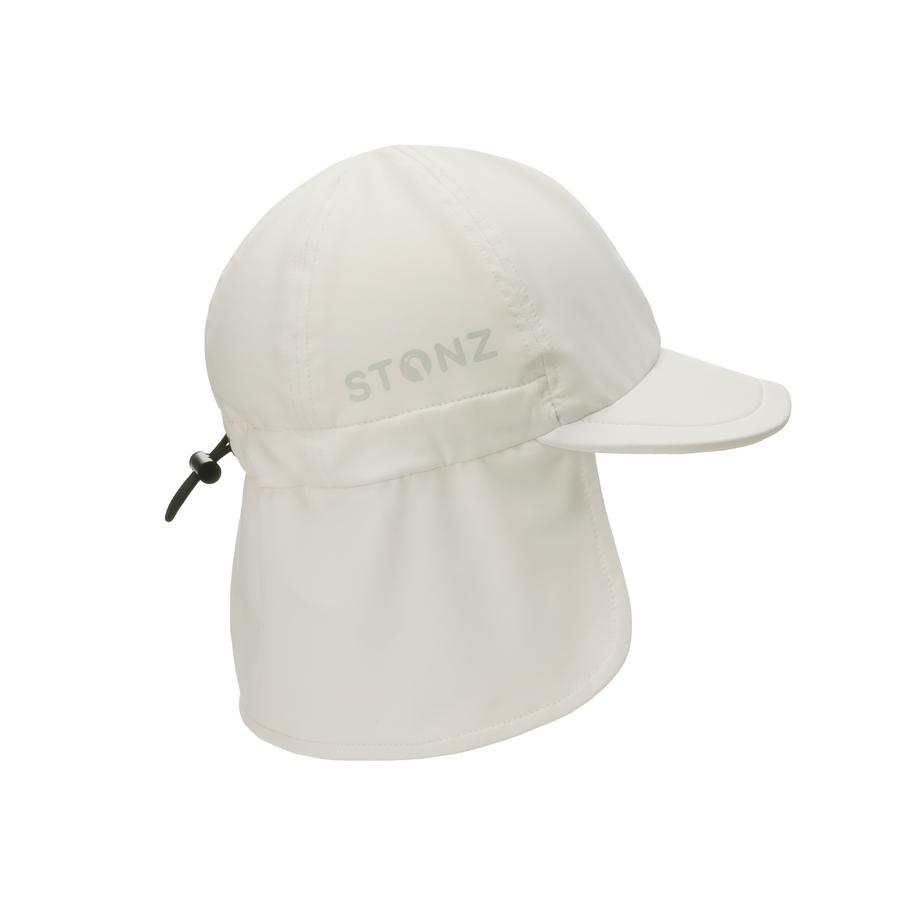 Sun Flap Cap for Babies and Toddlers - Stonz alt::Ivory