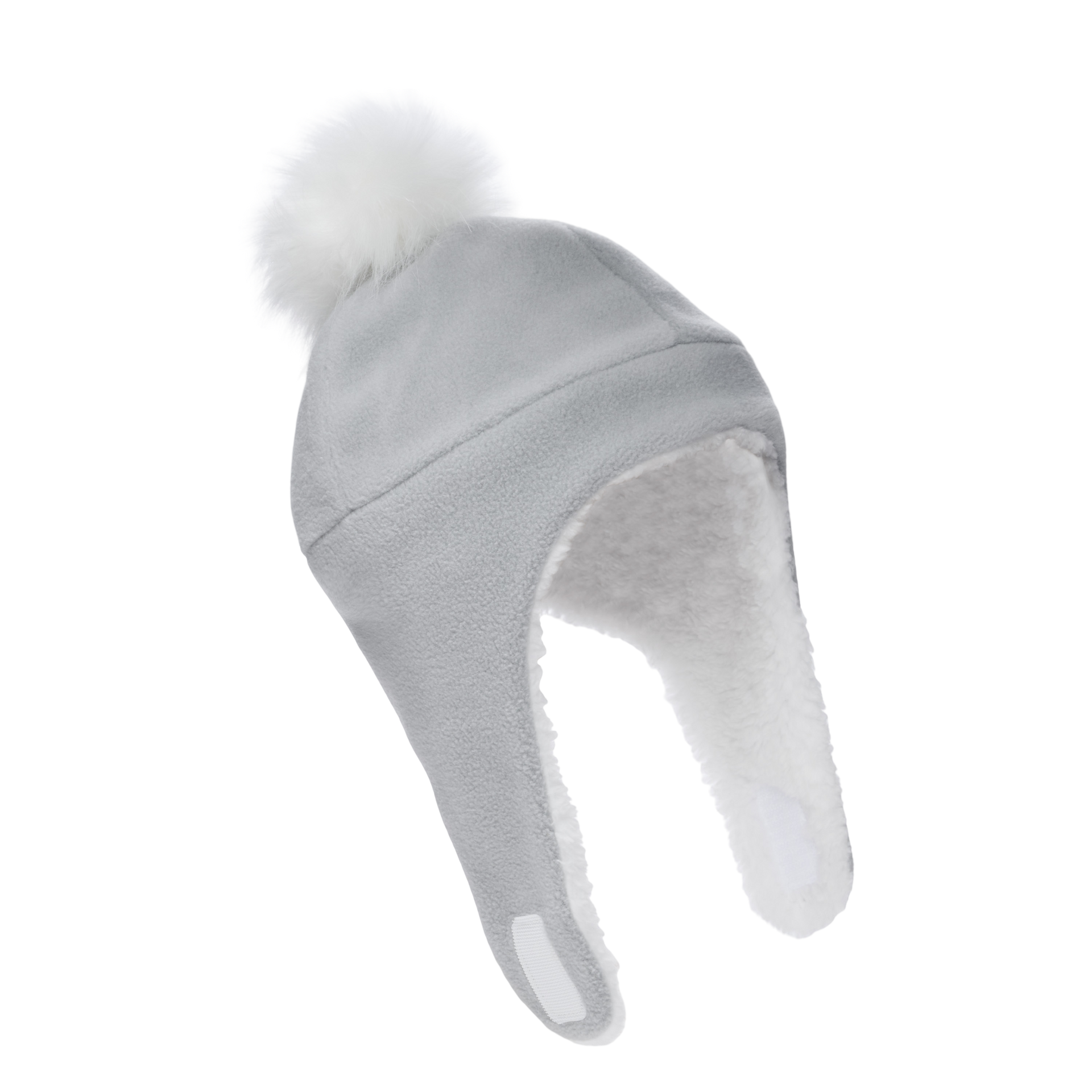 Fleece Hat for Baby and Toddler - Sherpa Lined with Chin Strap - Stonz alt::Grey