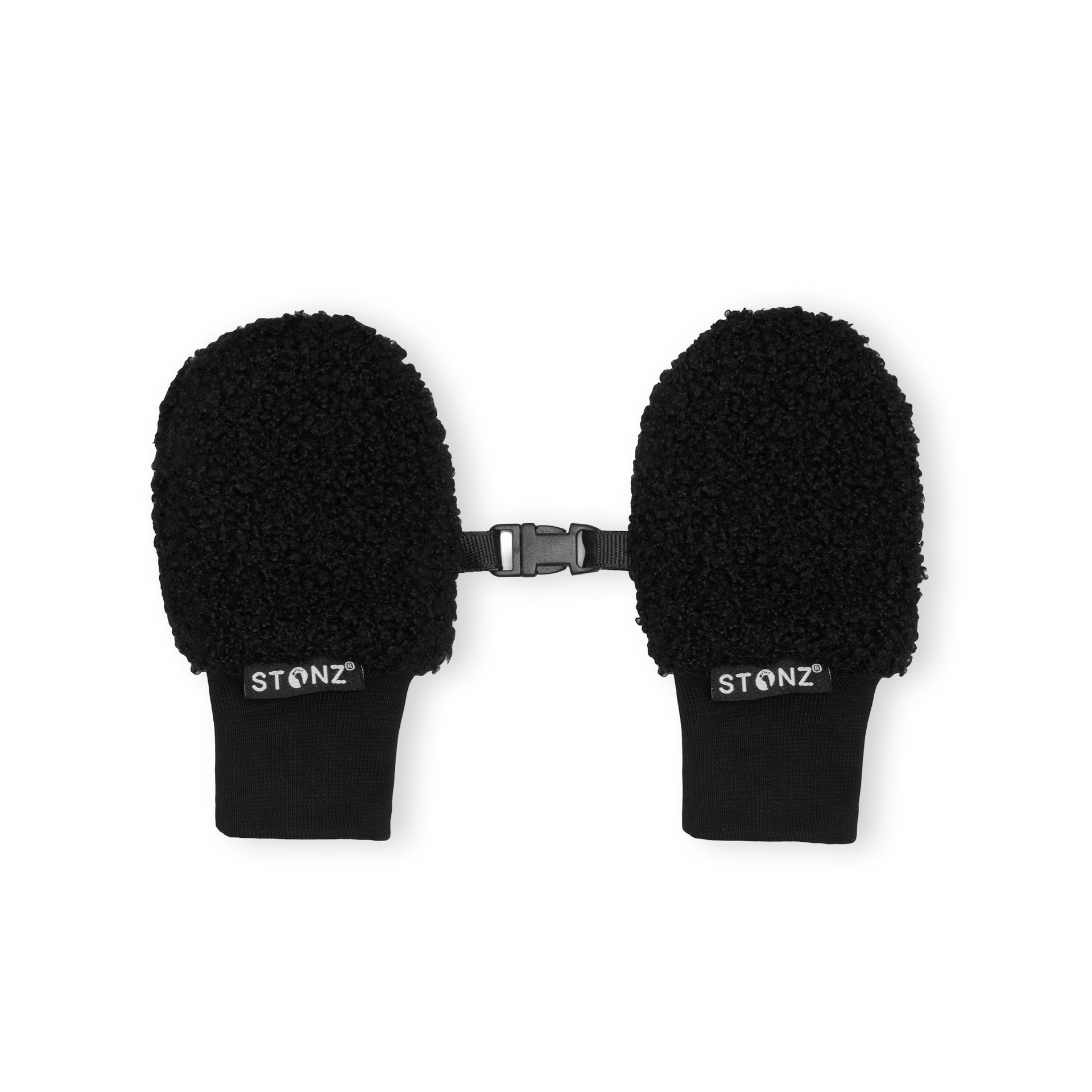 Fleece Mitts for Babies– Soft, Cozy, and Breathable Baby Mittens - Stonz alt::Black