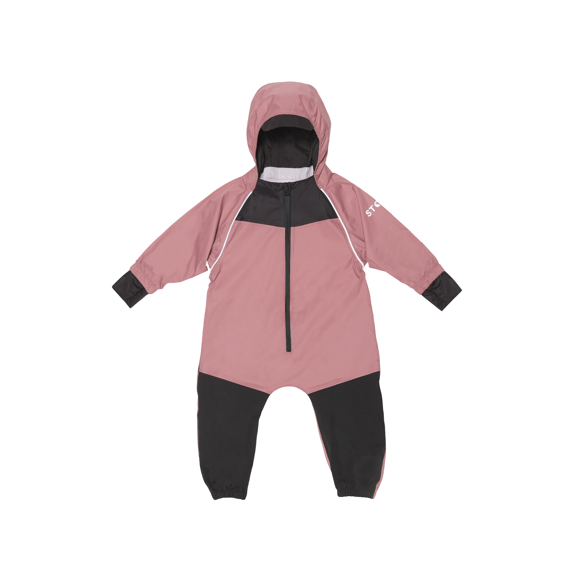 Waterproof Rain Suit for Babies, Toddlers and Kids - Stonz alt::Haze Pink - Lotus