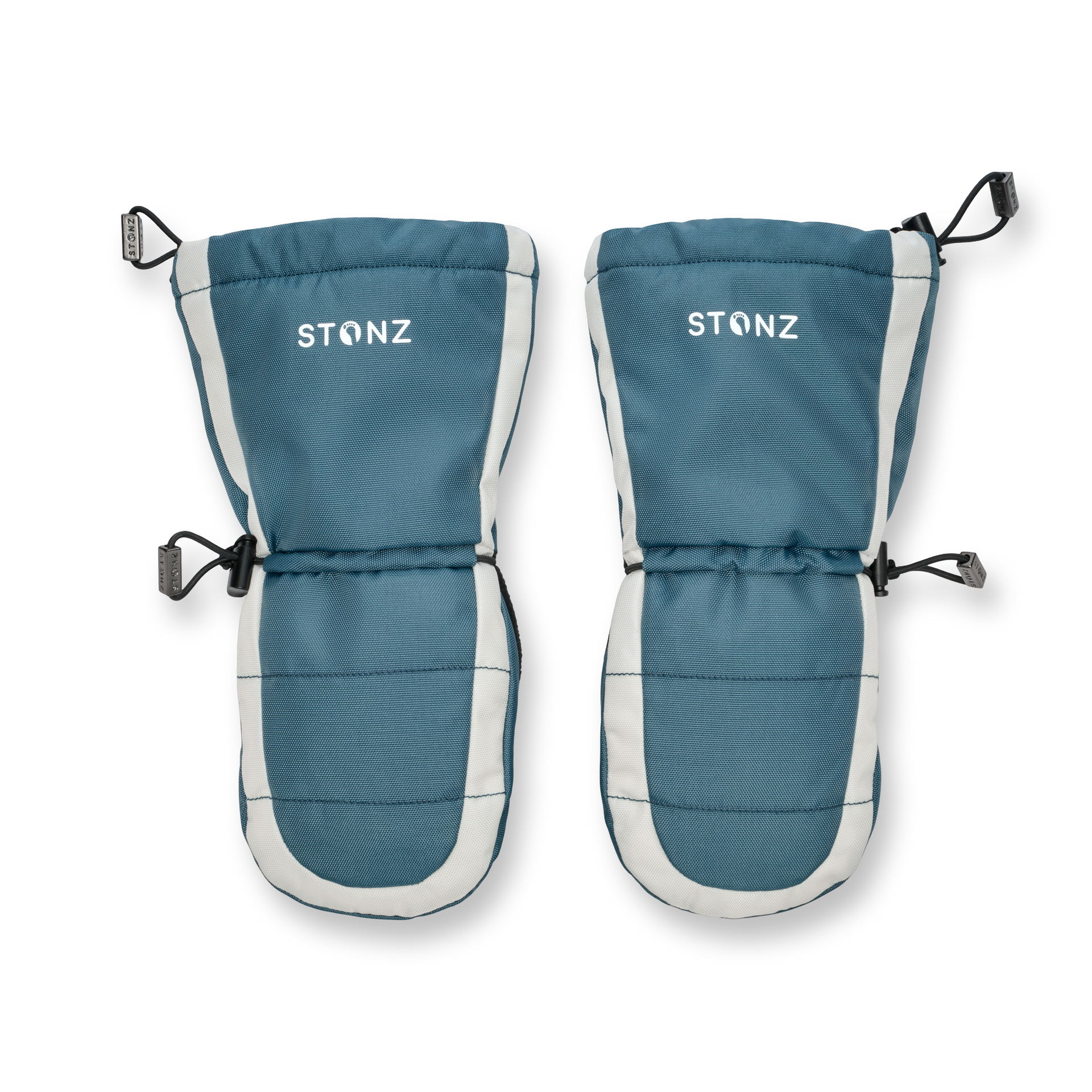Snow Mitt Kid - Easy-on, Insulated, Waterproof Mittens - Stonz alt::Denim/Ivory