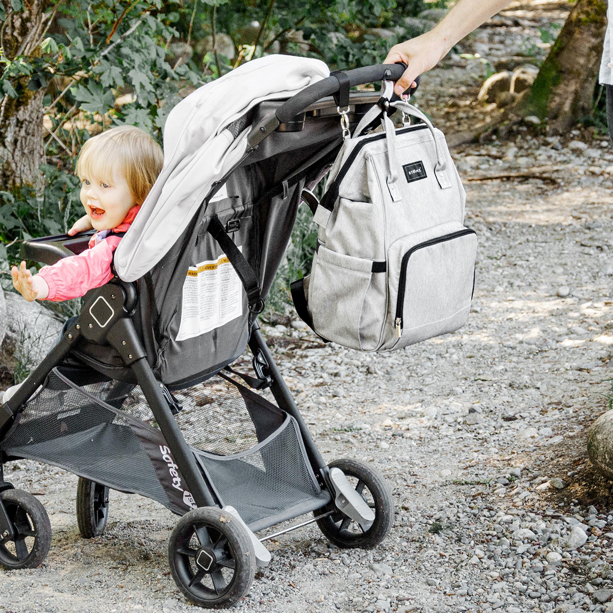 Diaper Backpack - SALE - Stonz alt::Light Grey