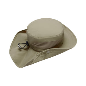 Sun hat in Olive side view