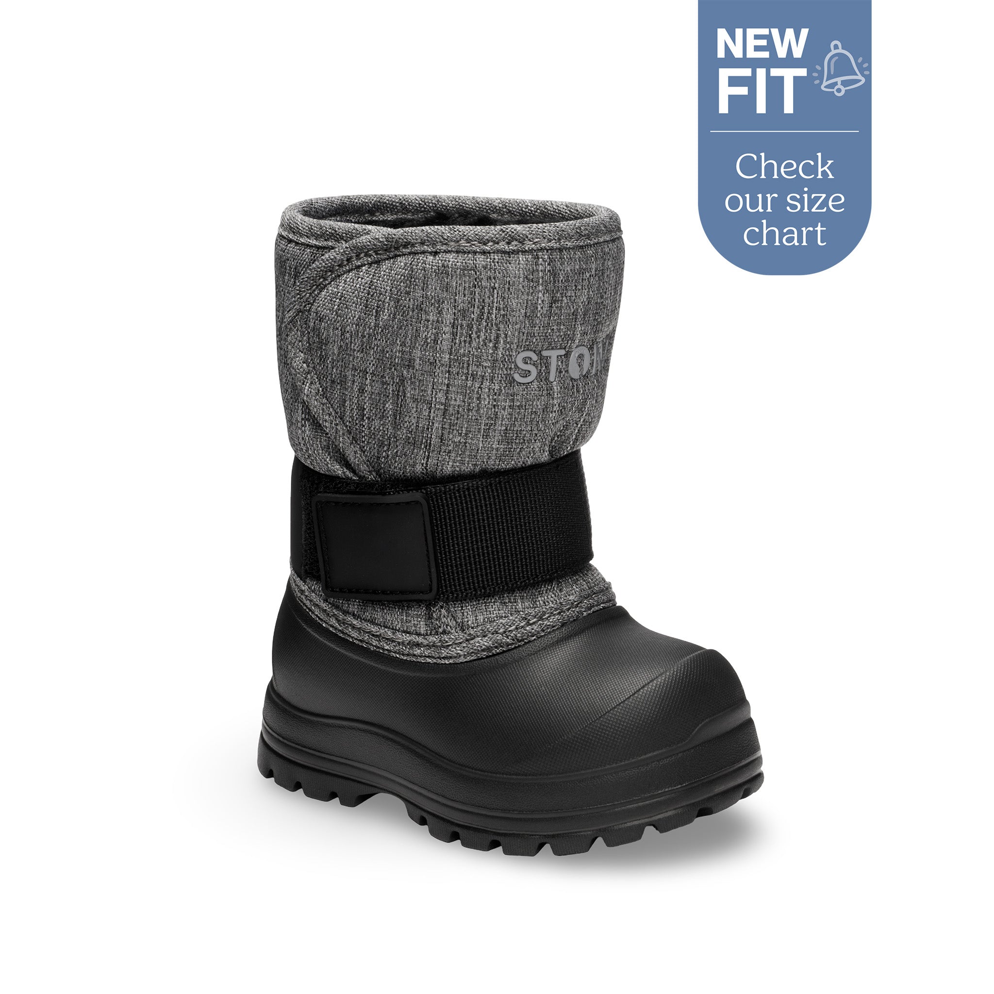 Trek Toddler Lightweight Insulated Winter Boot - Stonz alt::Heather Grey