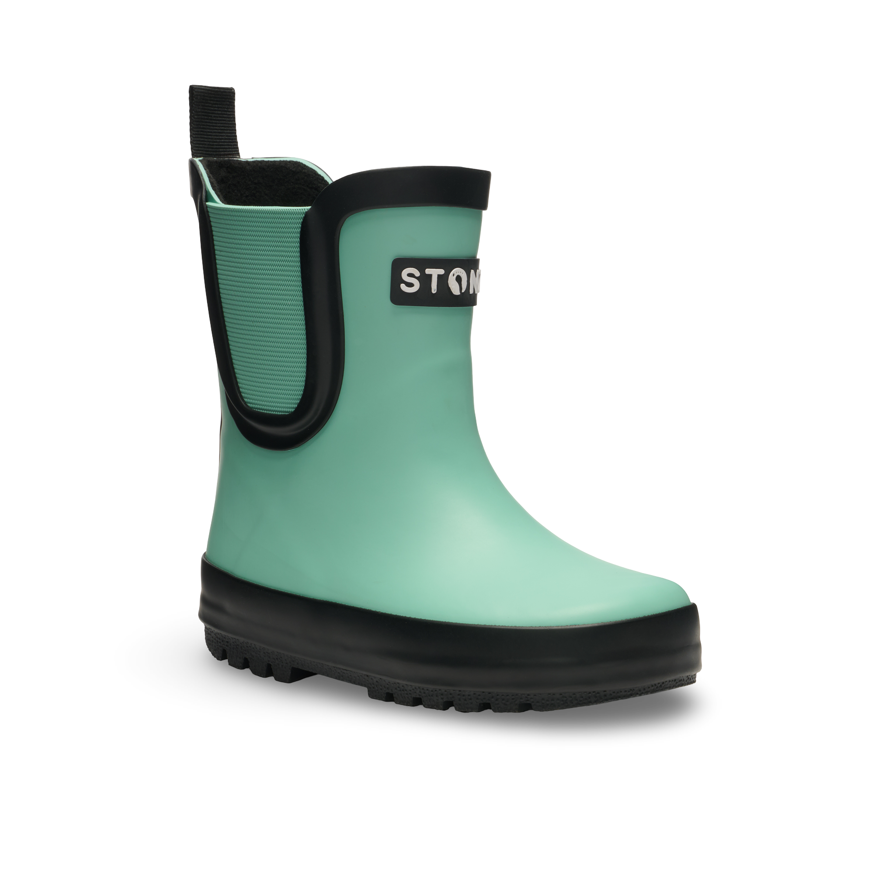 ＃stone rain Urban Rain Boot – Waterproof, Sherpa-Lined & Short Natural Rubber Boot