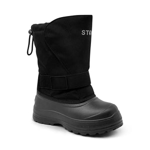 Kids black snow boots hotsell