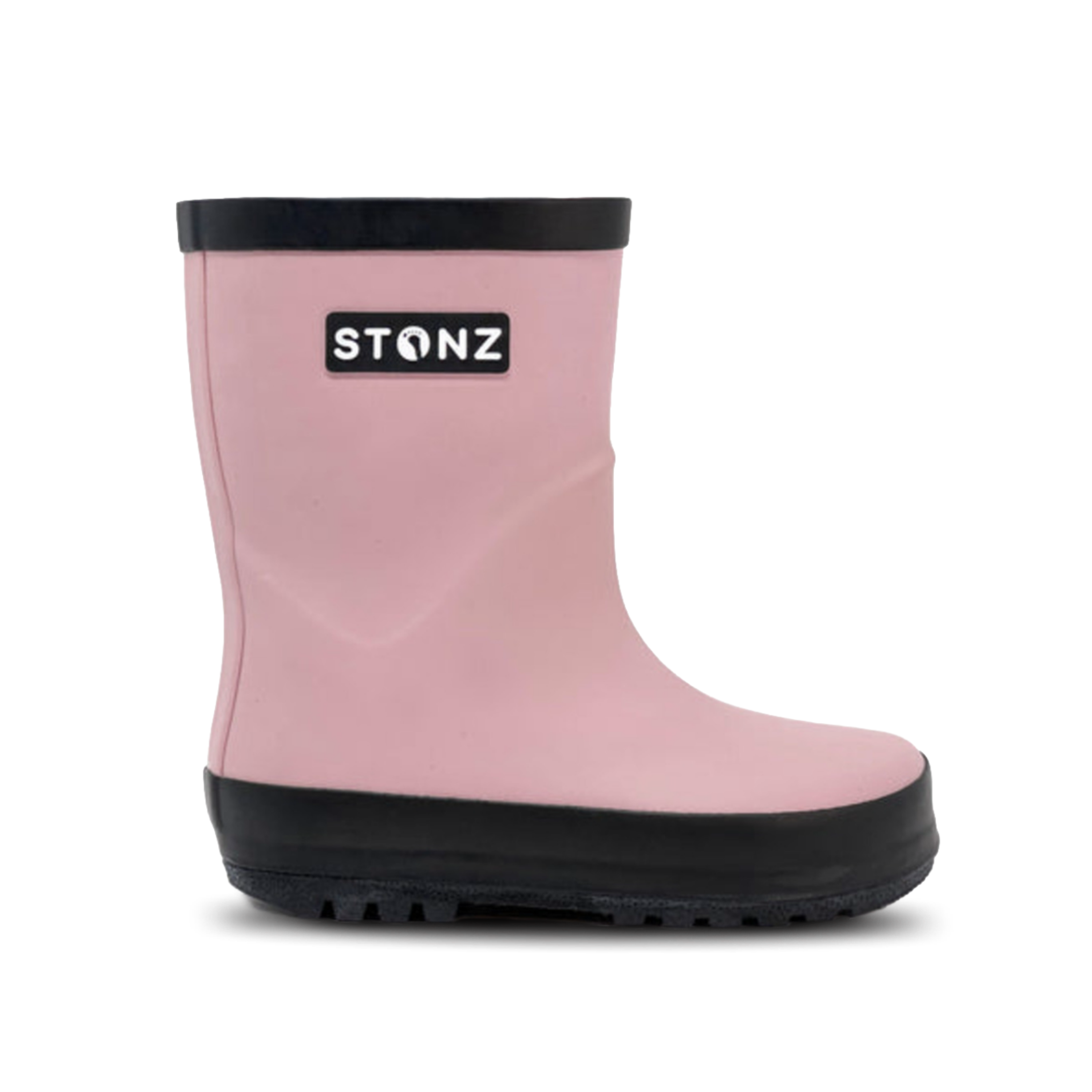 Waterproof Rain Boots for Toddlers and Kids - Stonz alt::Haze Pink/Black
