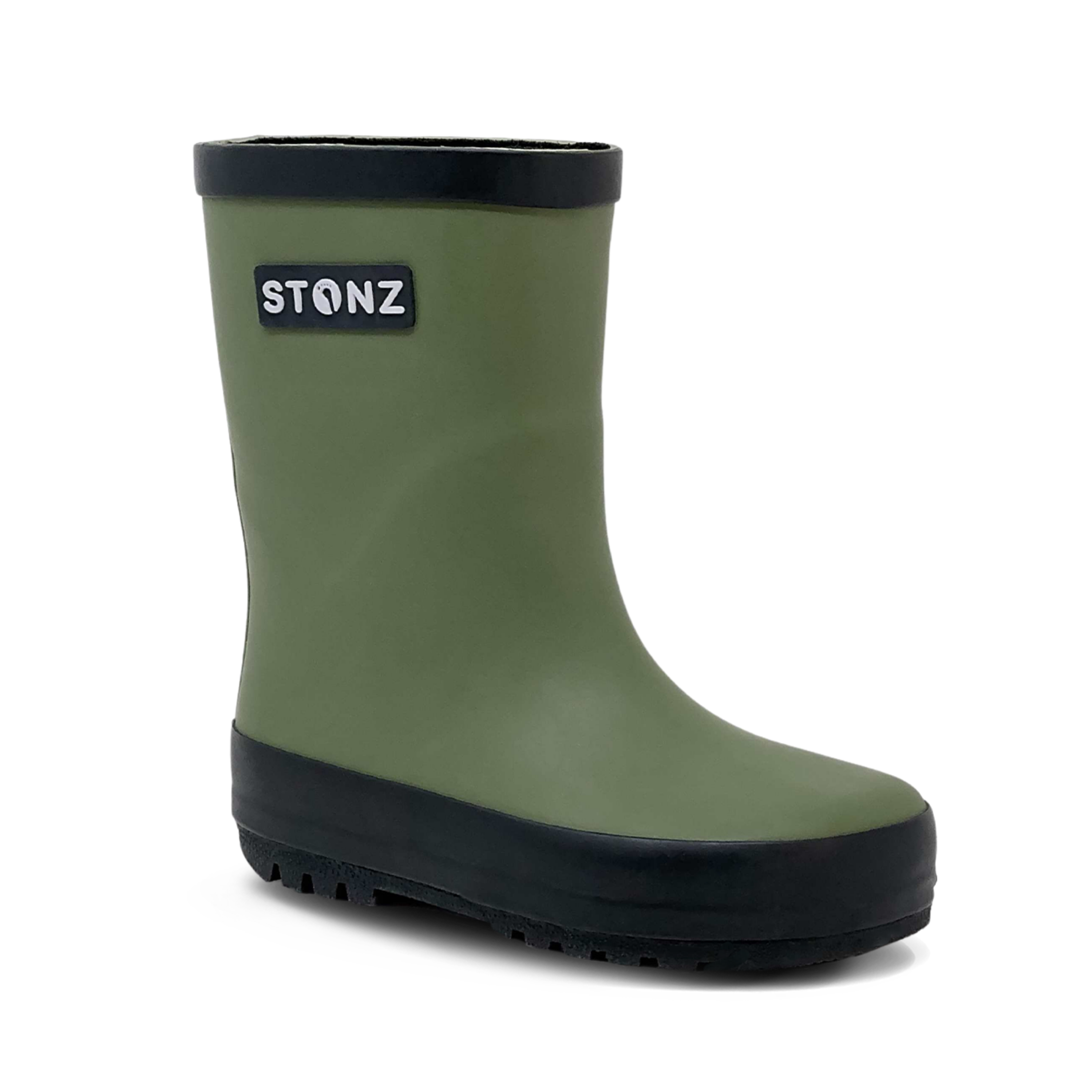 Waterproof Rain Boots for Toddlers and Kids - Stonz alt::Cypress/Black