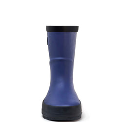 Rain boot in navy front view