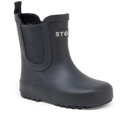 Stonz urban boot in black side view 