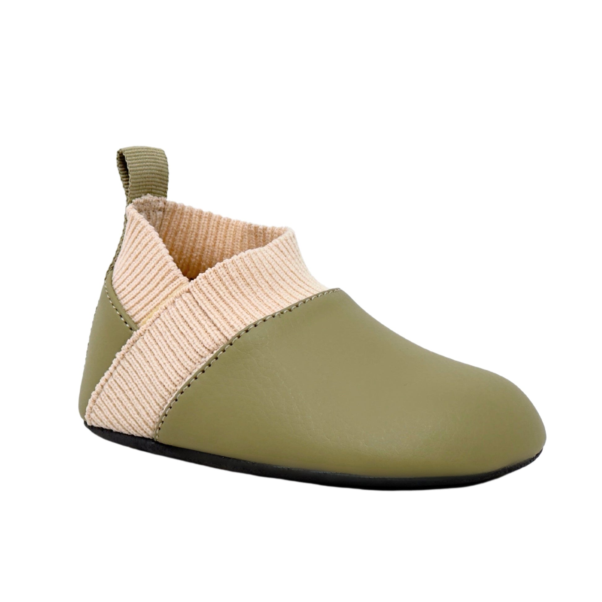 Baby Yale Shoes - Stonz alt::Olive-Smoky Cream