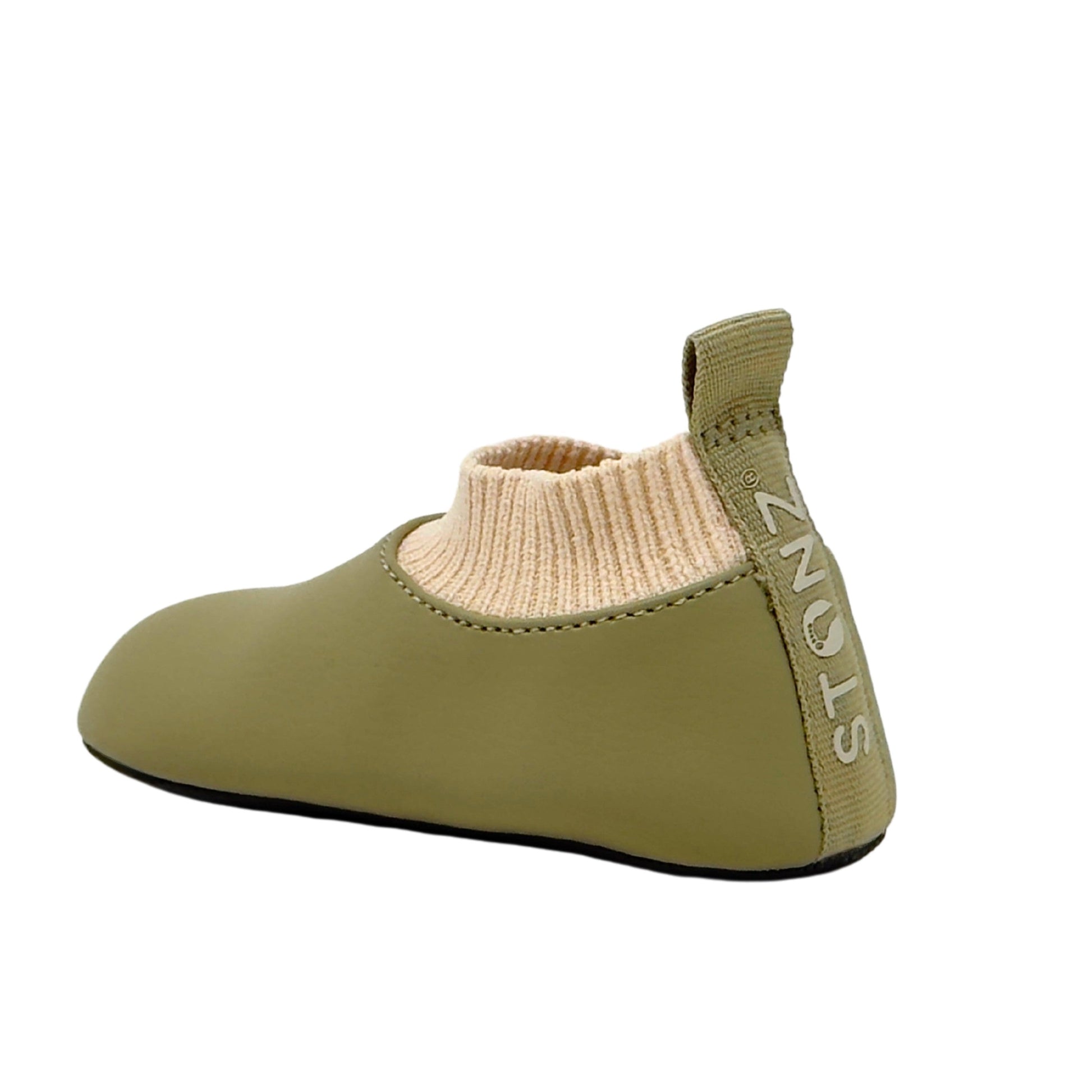 Baby Yale Shoes - Stonz alt::Olive-Smoky Cream
