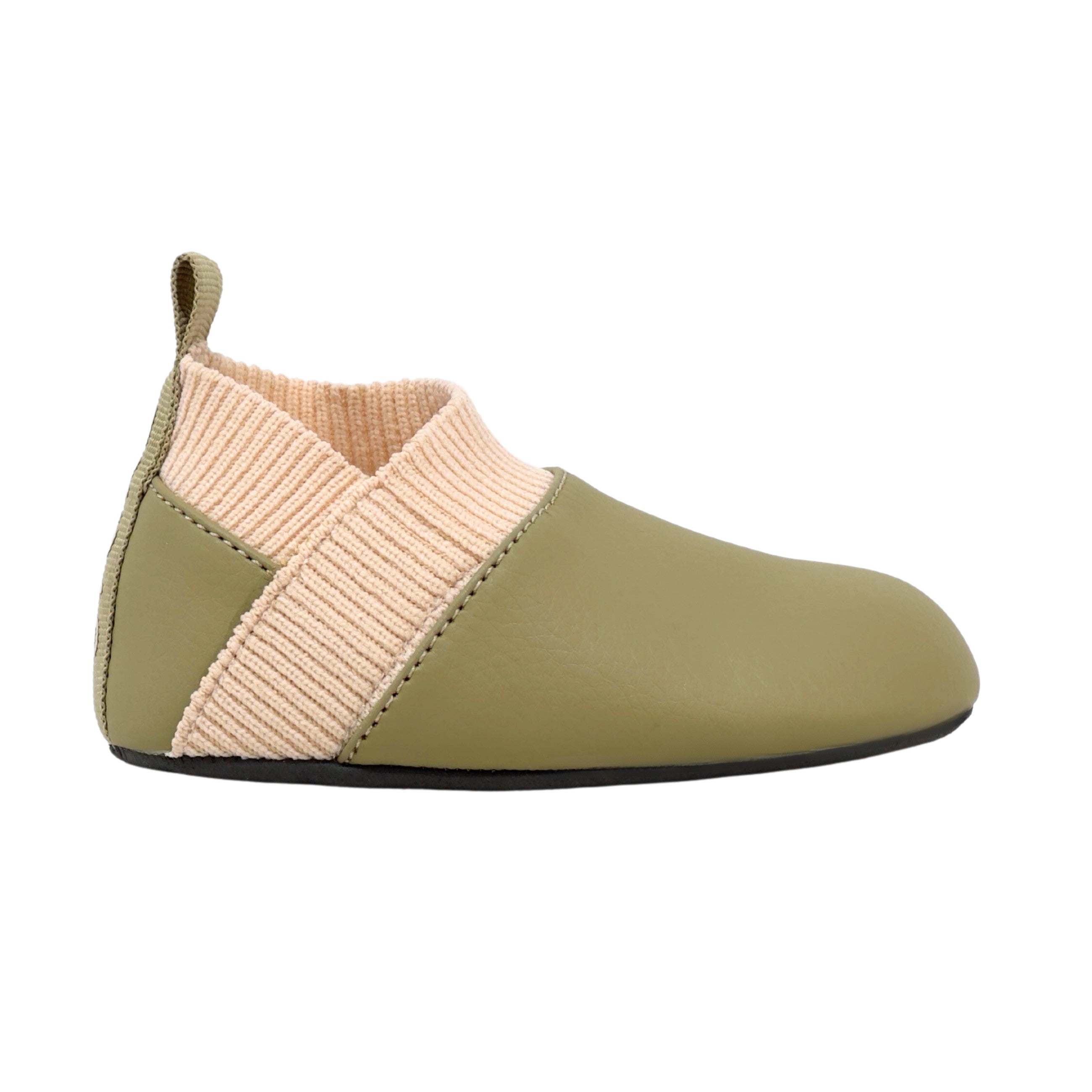 Baby Yale Shoes - Stonz alt::Olive-Smoky Cream