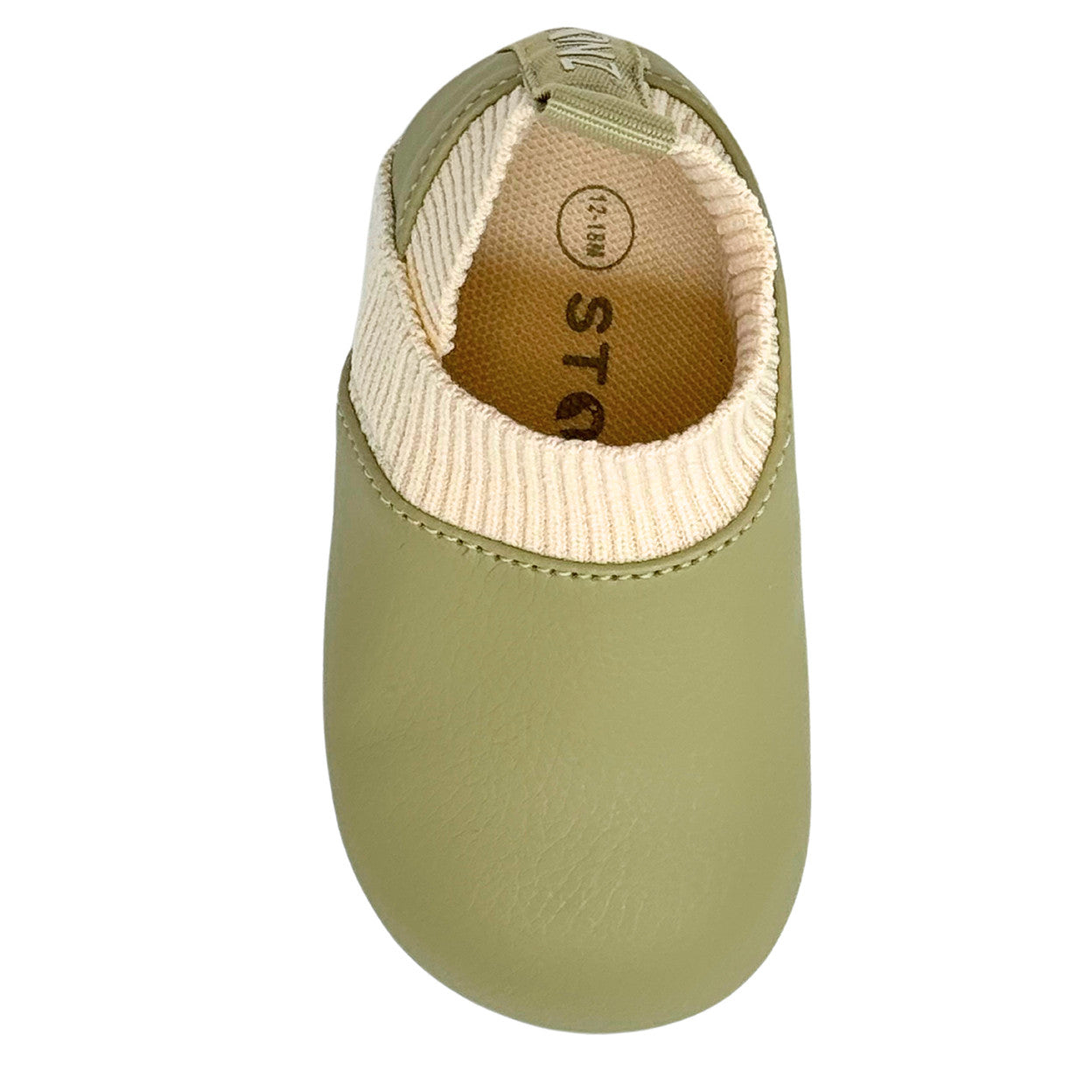Baby Yale Shoes - Stonz alt::Olive-Smoky Cream