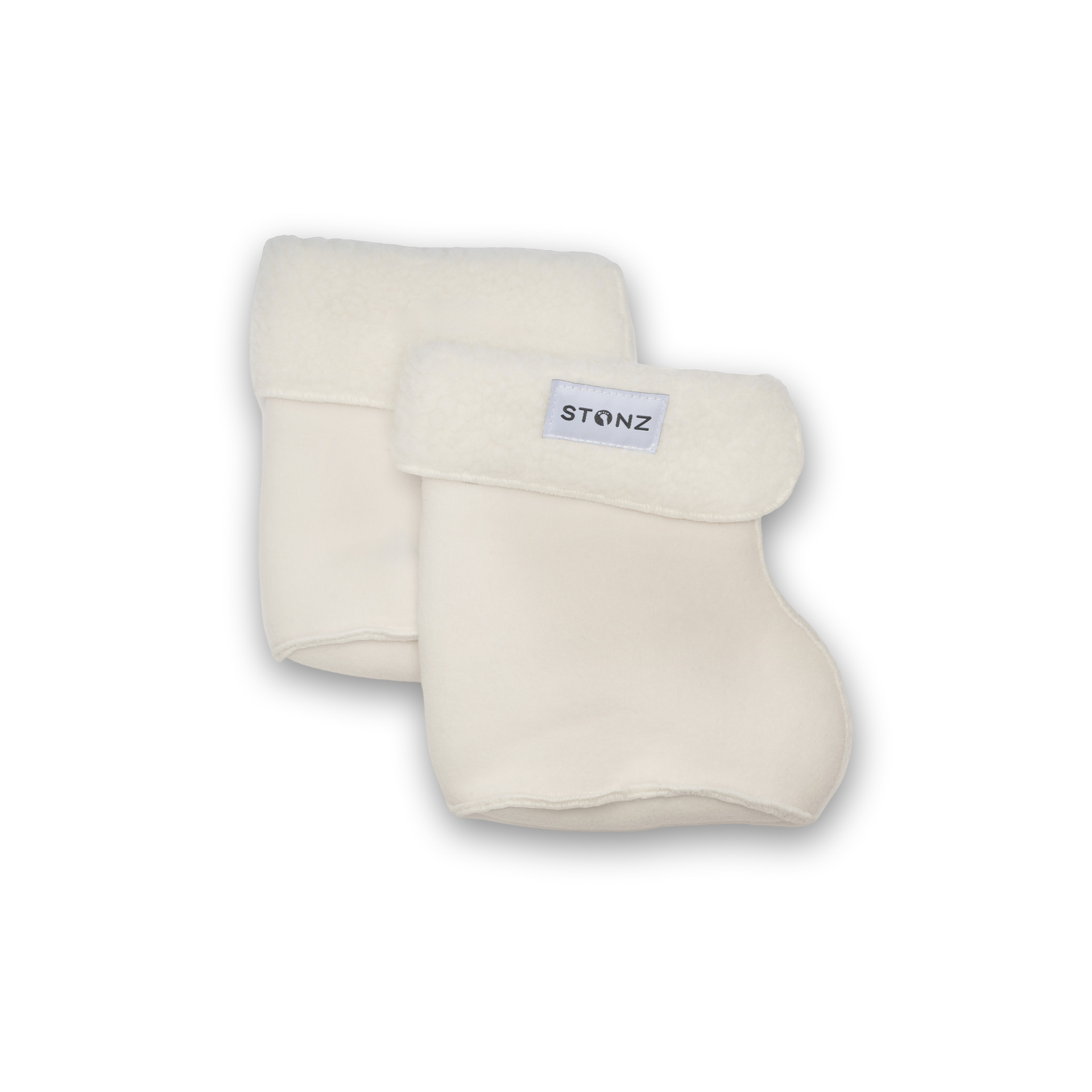 Bootie Liners for Babies & Toddlers – Extra Warm Fleece Layer - Stonz alt::Ivory