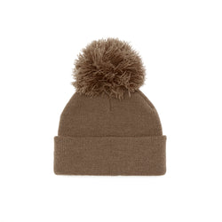 Stonz winter beanie in Dune with modern style, soft & warm and machine washable Back View.