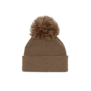 Baby and Kids' Pom Beanie in dune back  view