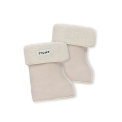 Stonz BootieLiners with super cozy fleece Ivory-FrontView