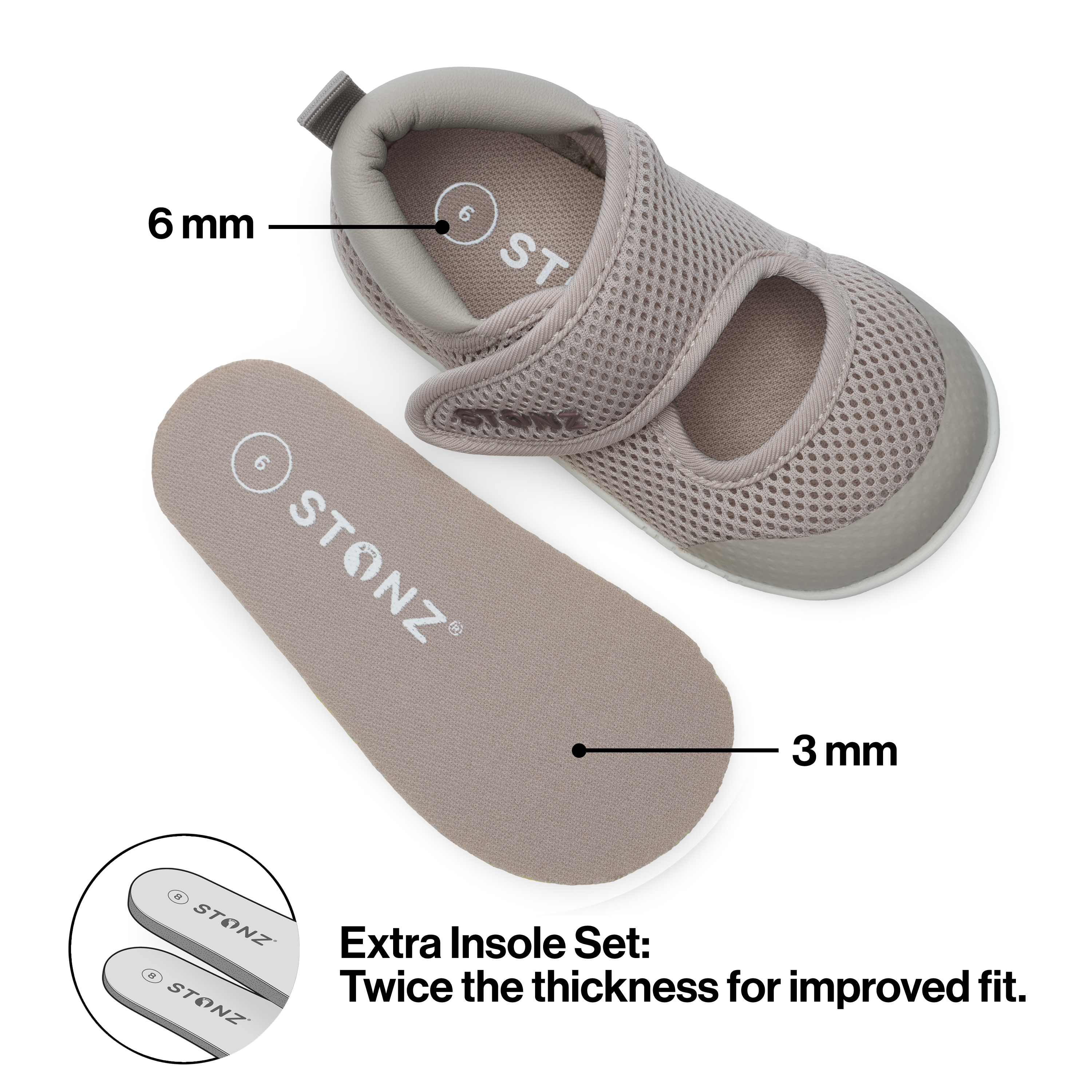 Cruiser Original Mary Jane Shoes for Babies - Stonz alt::Dune