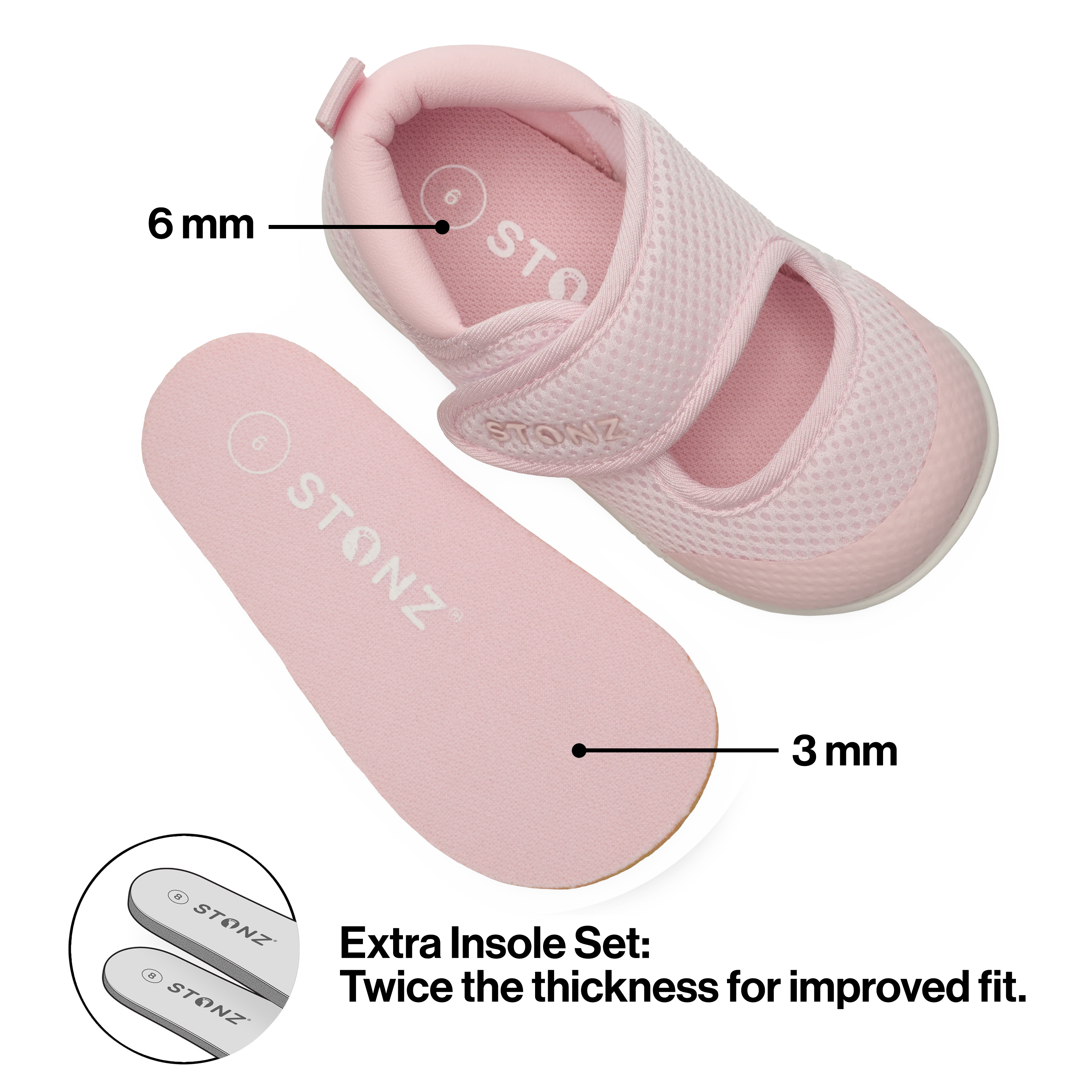 Cruiser Original Mary Jane Shoes for Babies - Stonz alt::Pink
