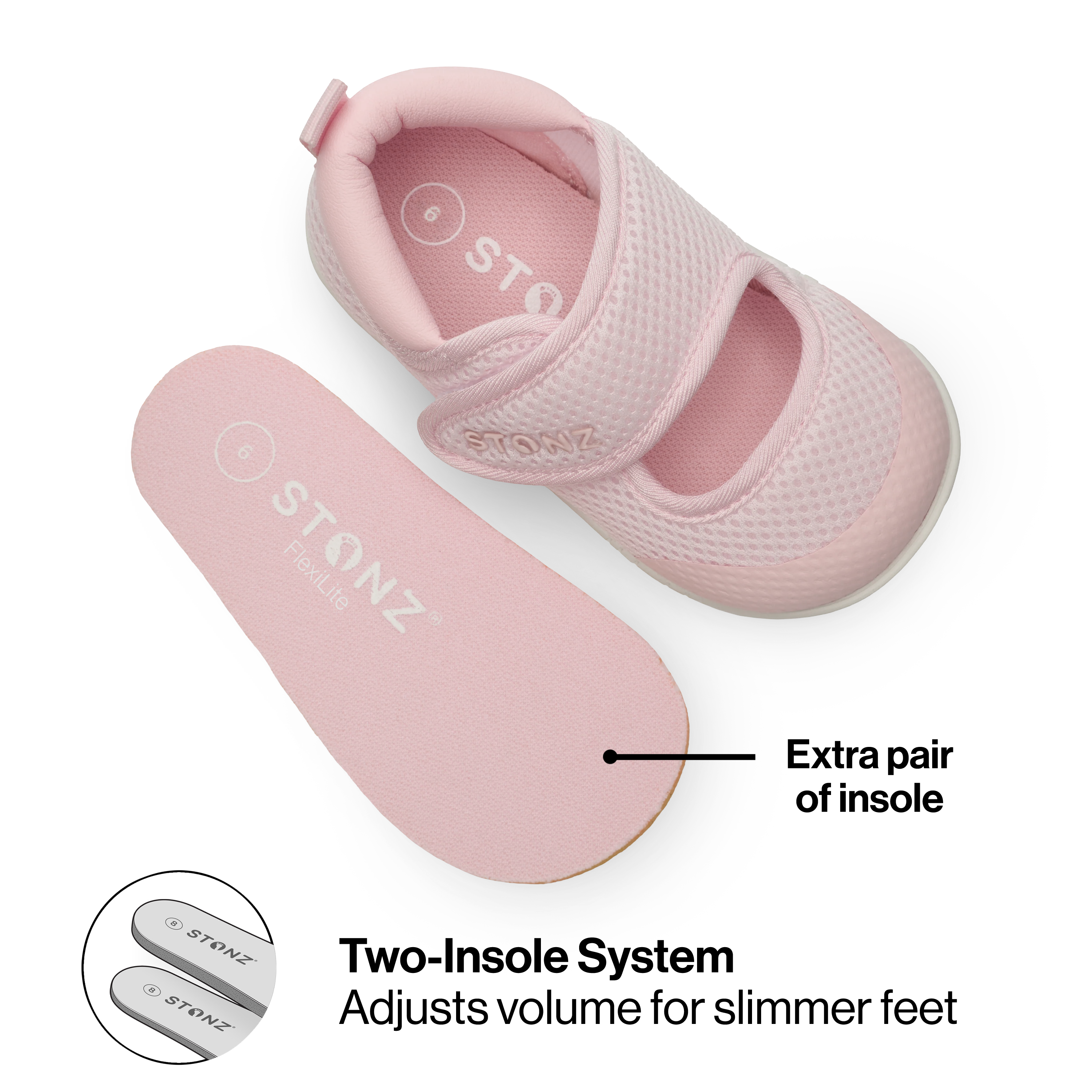 Cruiser Original Mary Jane Shoes for Babies - Stonz alt::Pink