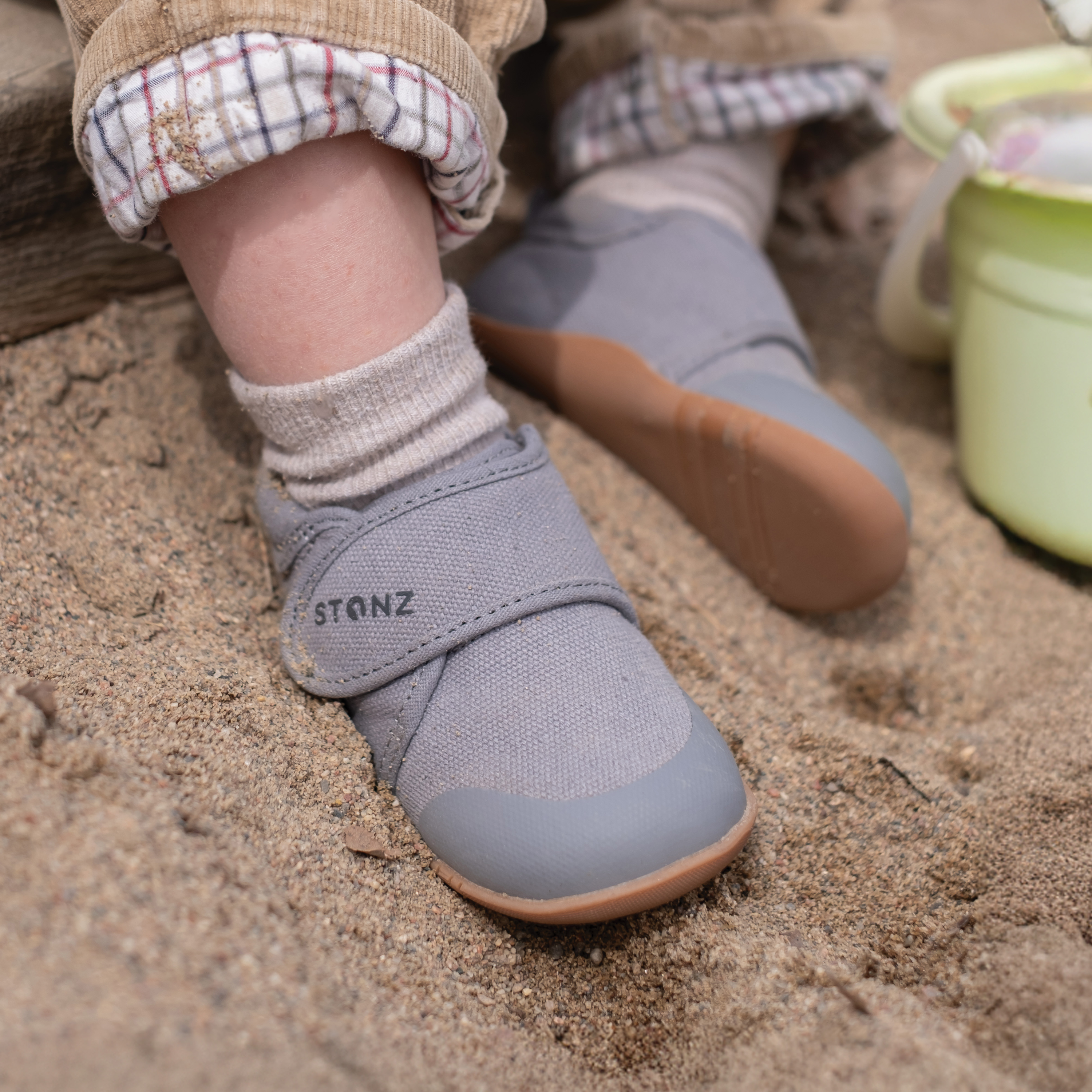 Cruiser Natural Shoes for Babies - Stonz alt::Steel
