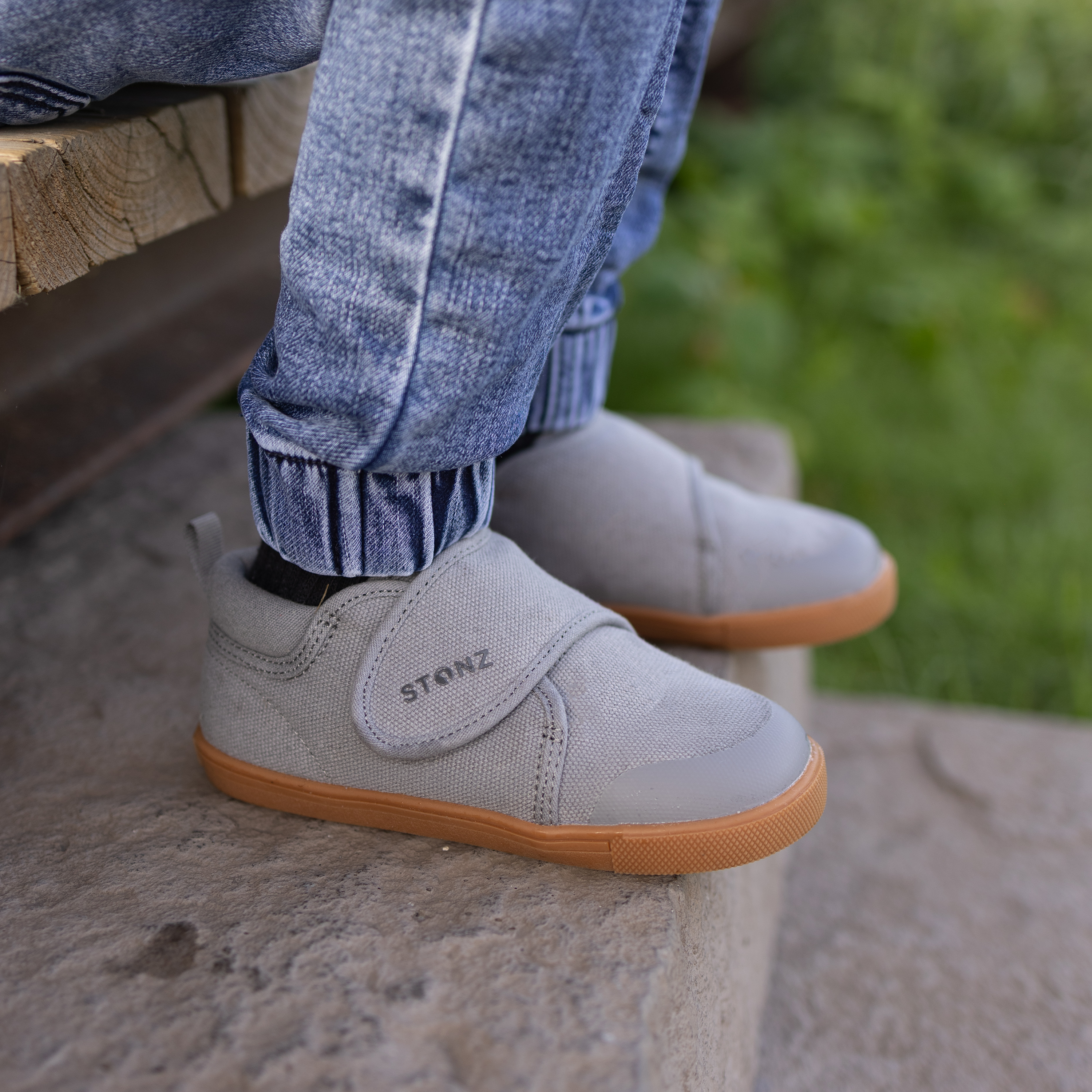 Cruiser Natural Shoes for Toddlers - Stonz alt::Steel