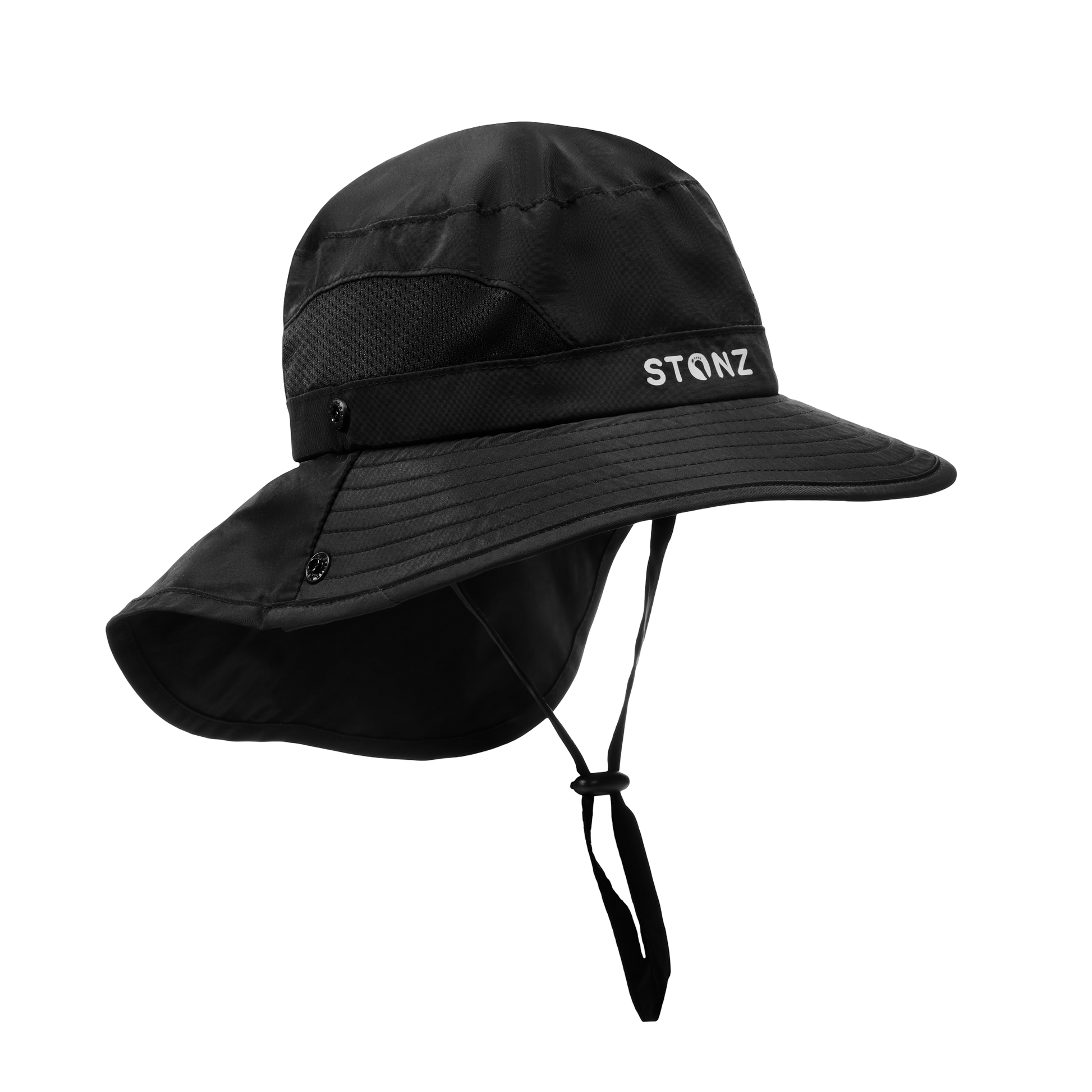 Explorer Sun Hat for Babies, Toddlers and Kids - Stonz alt::Black