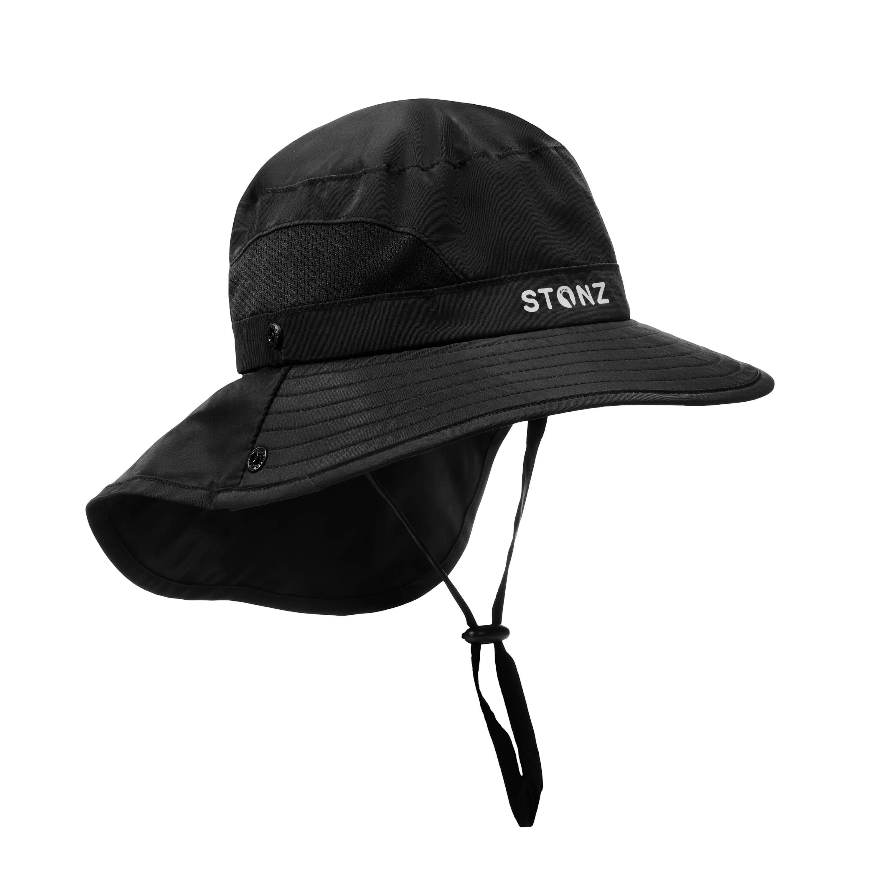 Explorer Sun Hat for Babies, Toddlers and Kids - Stonz alt::Black