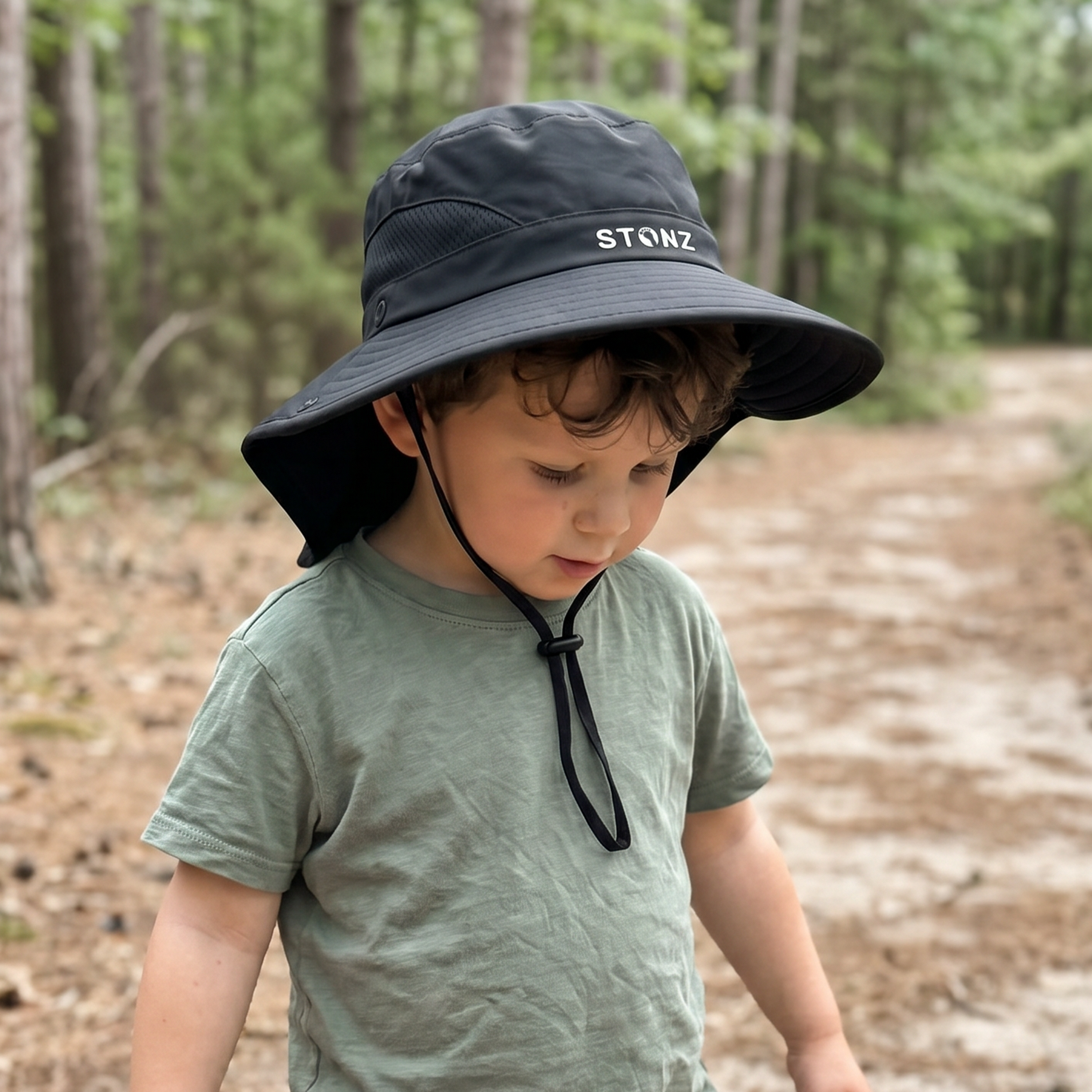 Explorer hat for Babies and Toddlers - Stonz alt::Black/Black