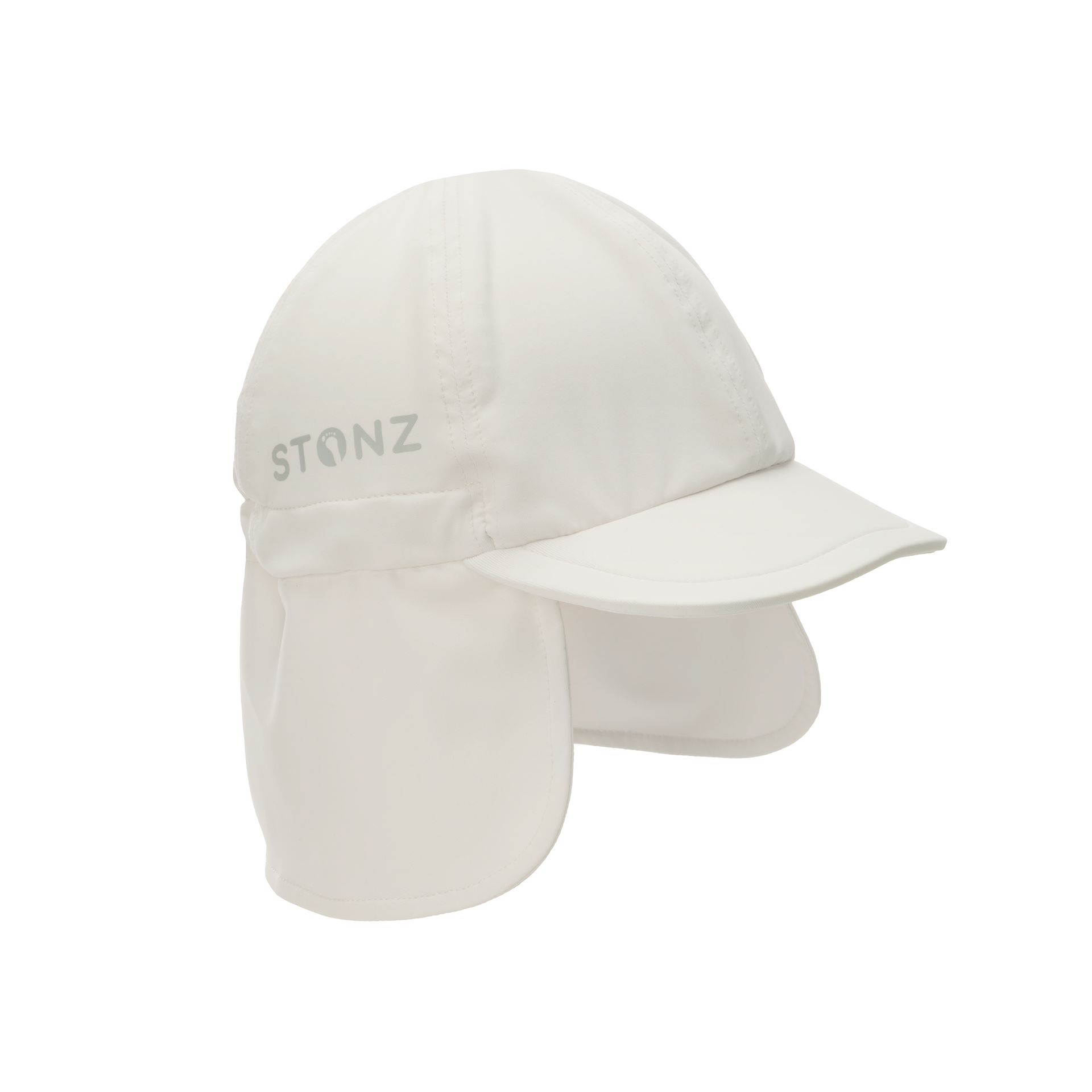 Sun Flap Cap for Babies and Toddlers - Stonz alt::Ivory