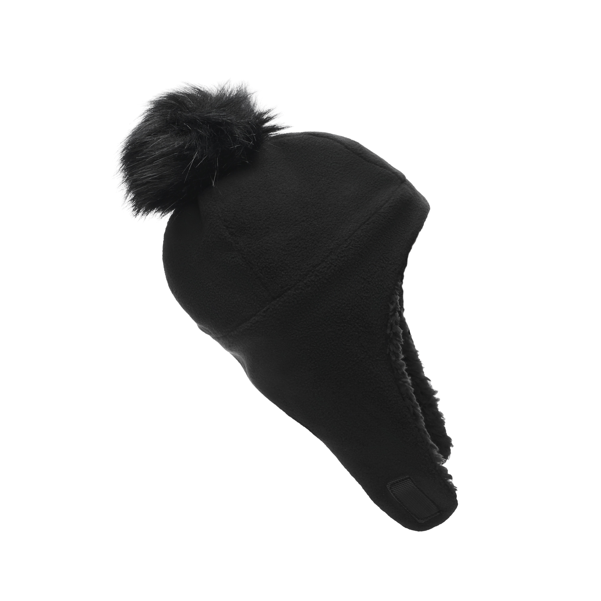 Fleece Hat for Baby and Toddler - Sherpa Lined with Chin Strap - Stonz alt::Black