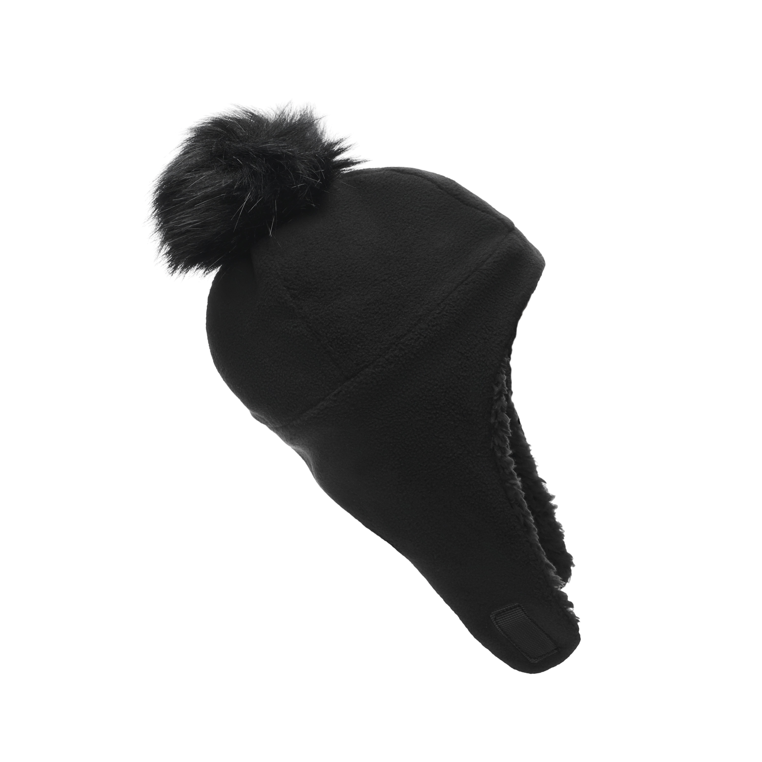 Fleece Hat for Baby and Toddler - Sherpa Lined with Chin Strap - Stonz alt::Black