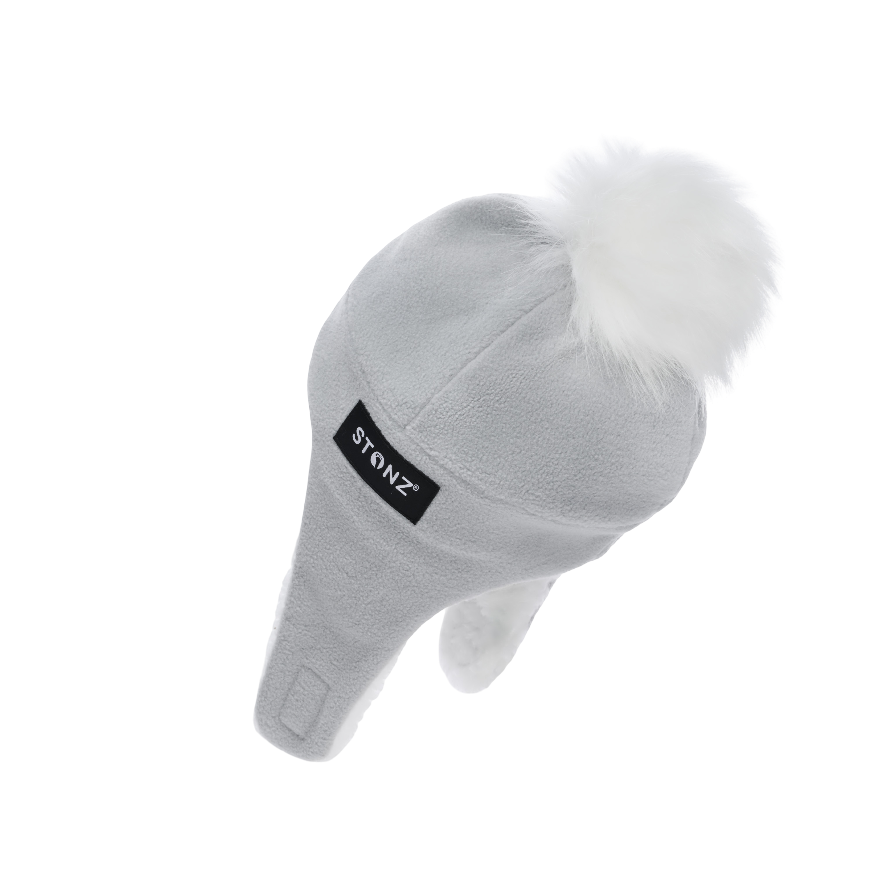 Fleece Hat for Baby and Toddler - Sherpa Lined with Chin Strap - Stonz alt::Grey