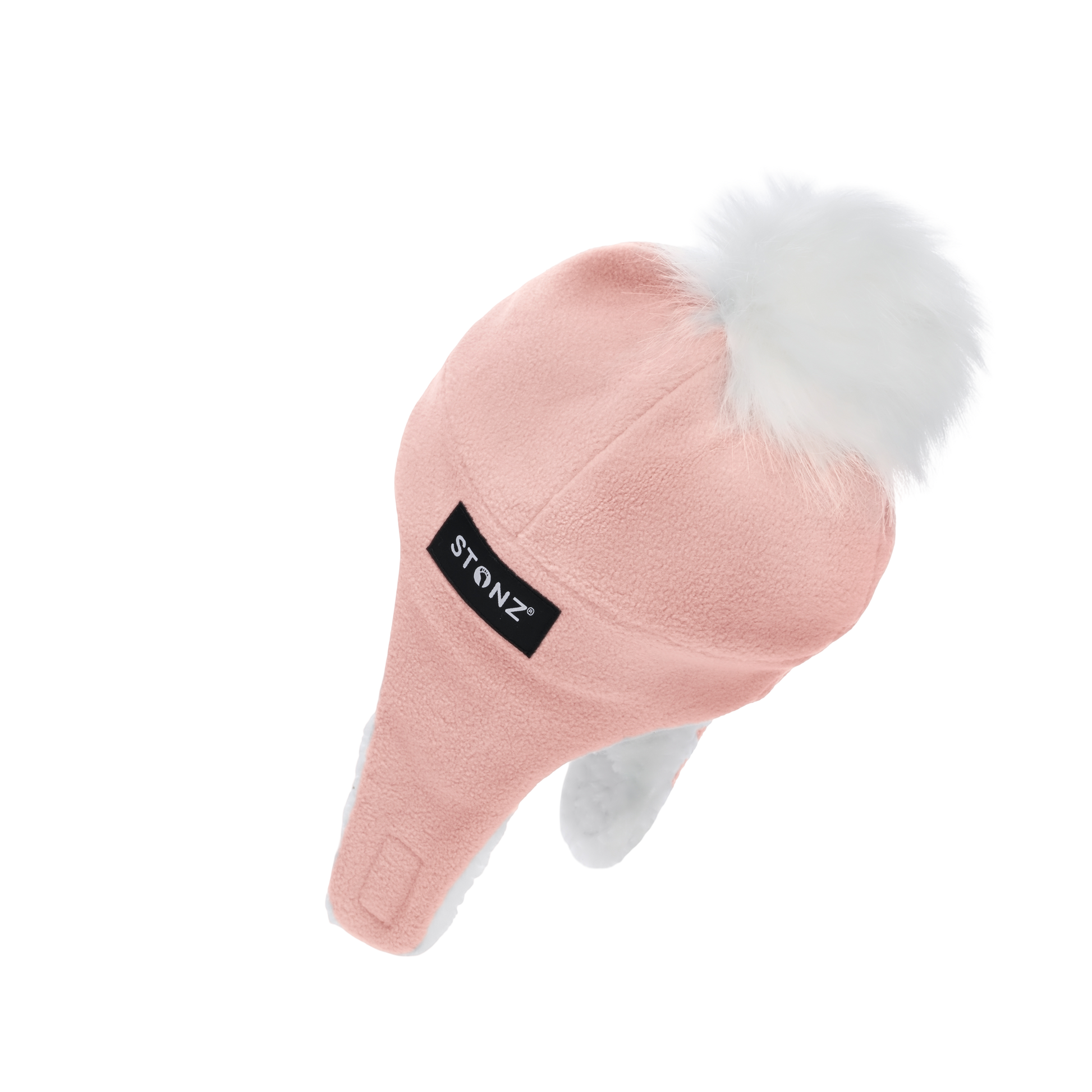 Fleece Hat for Baby and Toddler - Sherpa Lined with Chin Strap - Stonz alt::Haze Pink