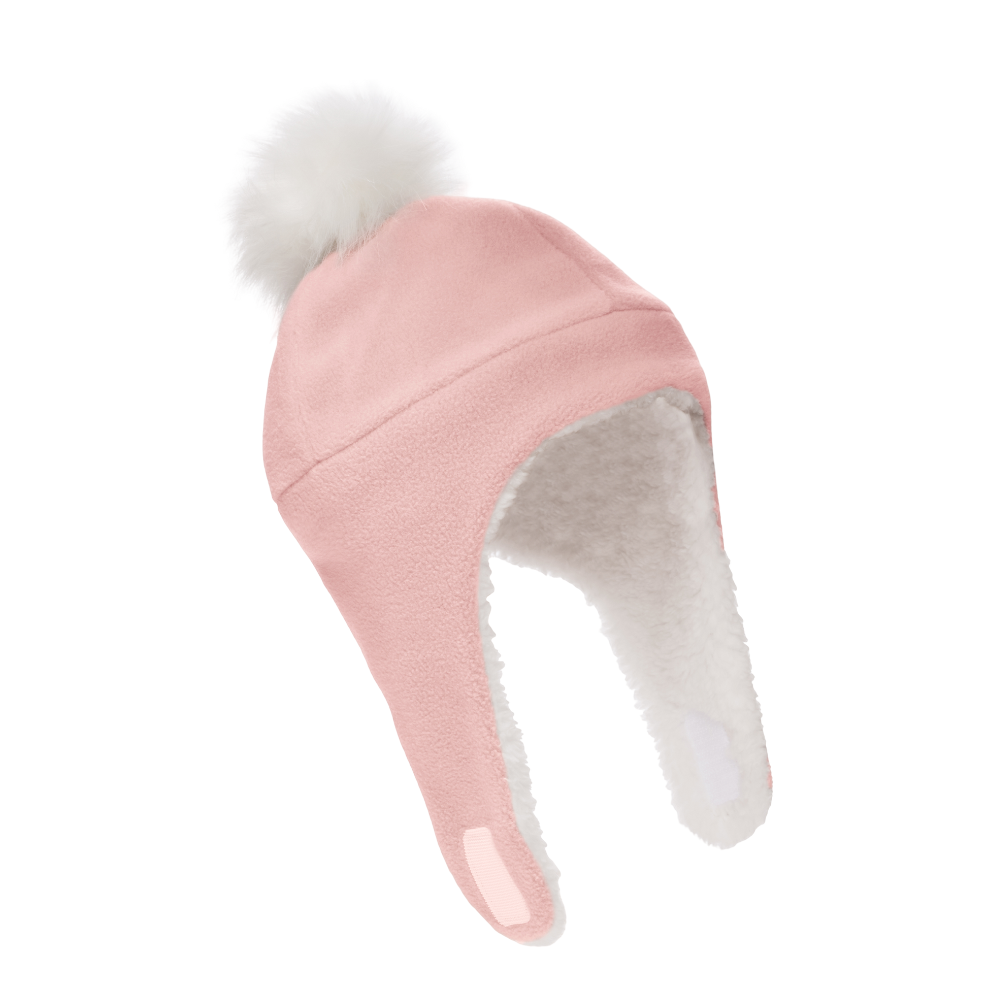 Fleece Hat for Baby and Toddler - Sherpa Lined with Chin Strap - Stonz alt::Haze Pink
