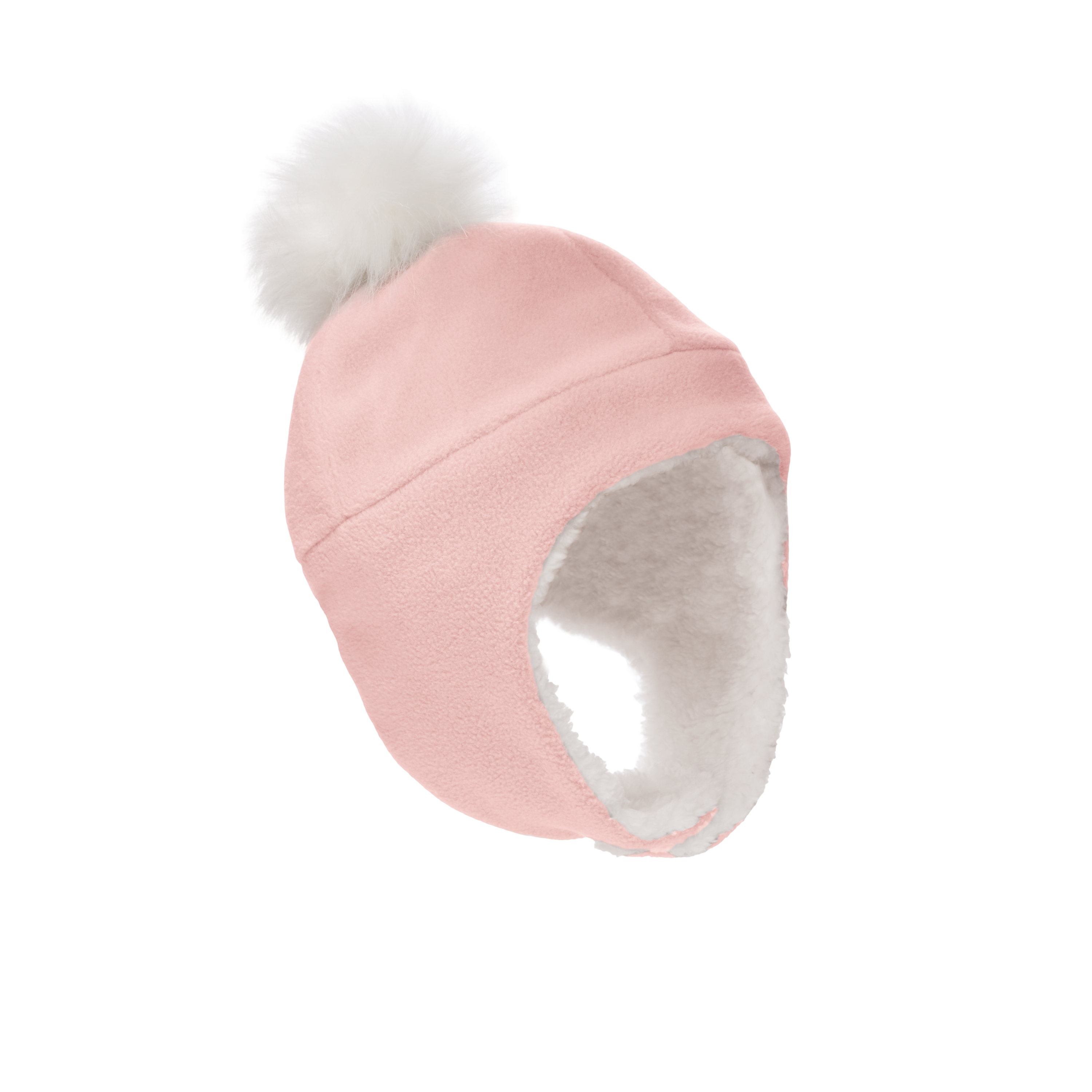 Fleece Hat for Baby and Toddler - Sherpa Lined with Chin Strap - Stonz alt::Haze Pink