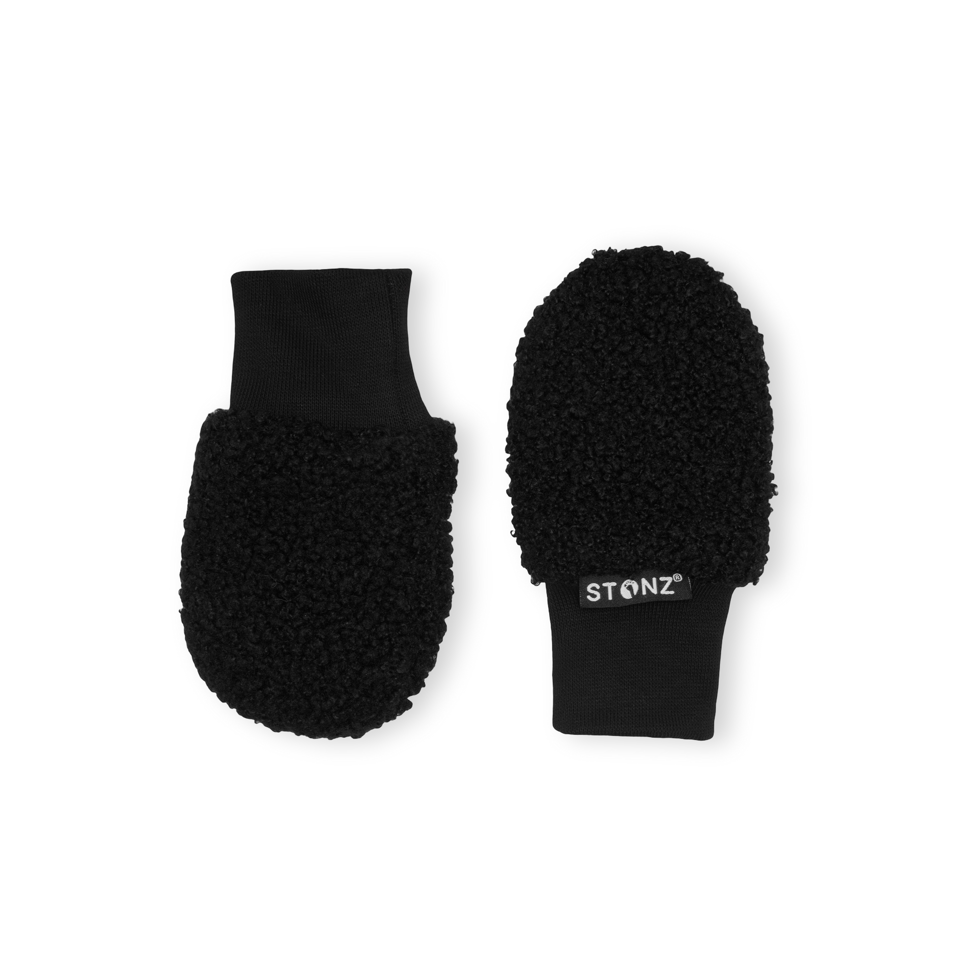 Fleece Mitts for Babies– Soft, Cozy, and Breathable Baby Mittens - Stonz alt::Black