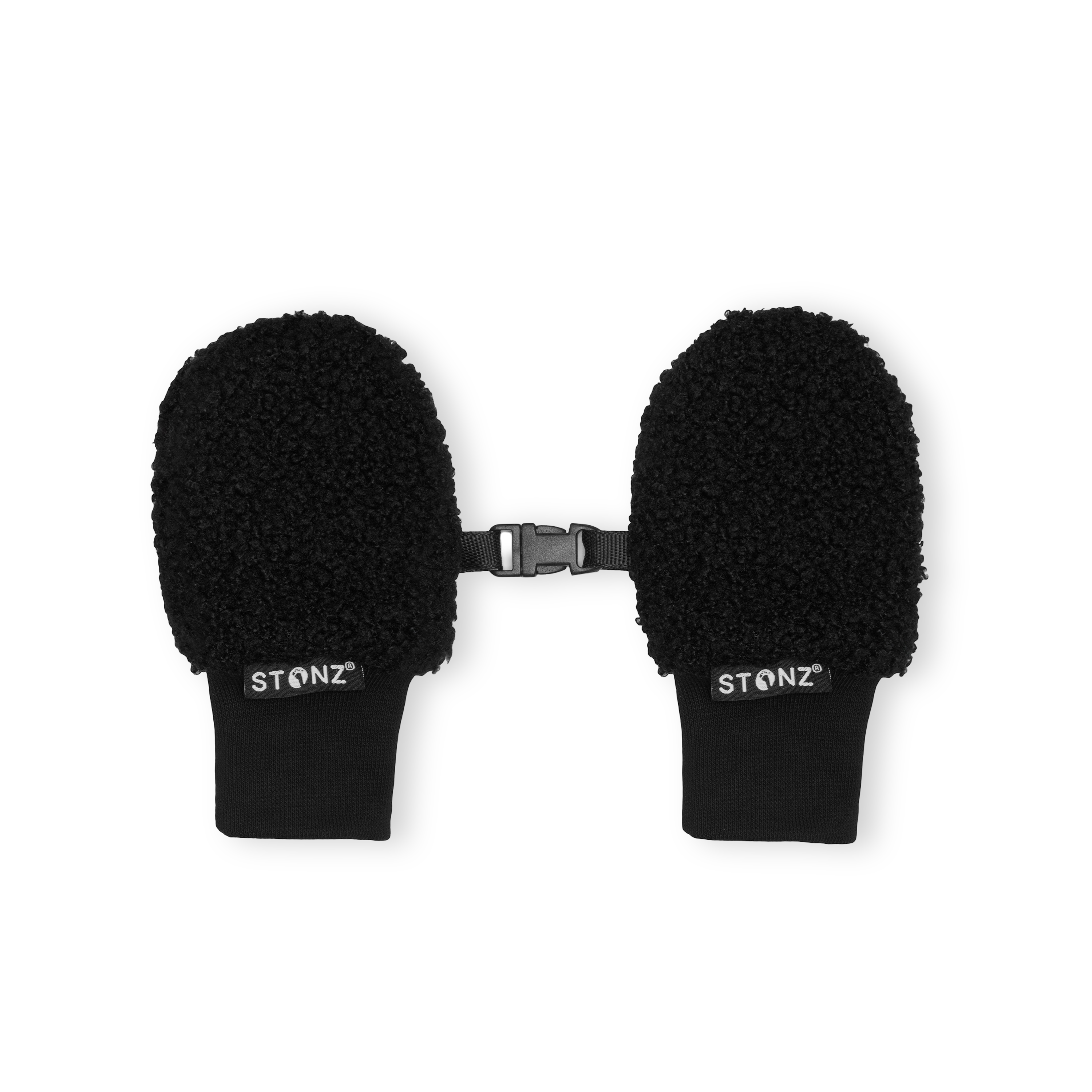 Fleece Mitts for Babies– Soft, Cozy, and Breathable Baby Mittens - Stonz alt::Black