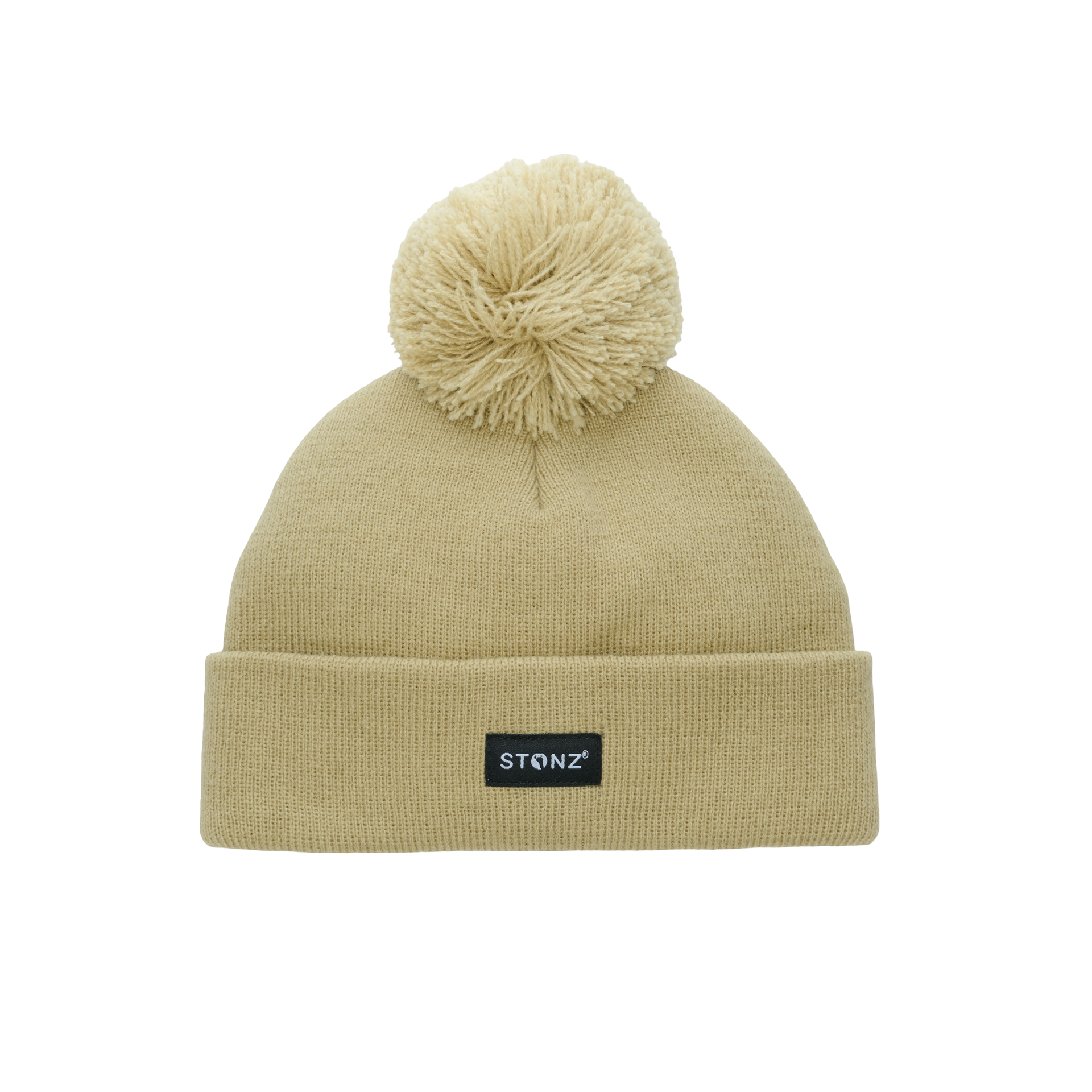 Pom Beanie for Babies, Toddlers and Kids - Stonz alt::Olive