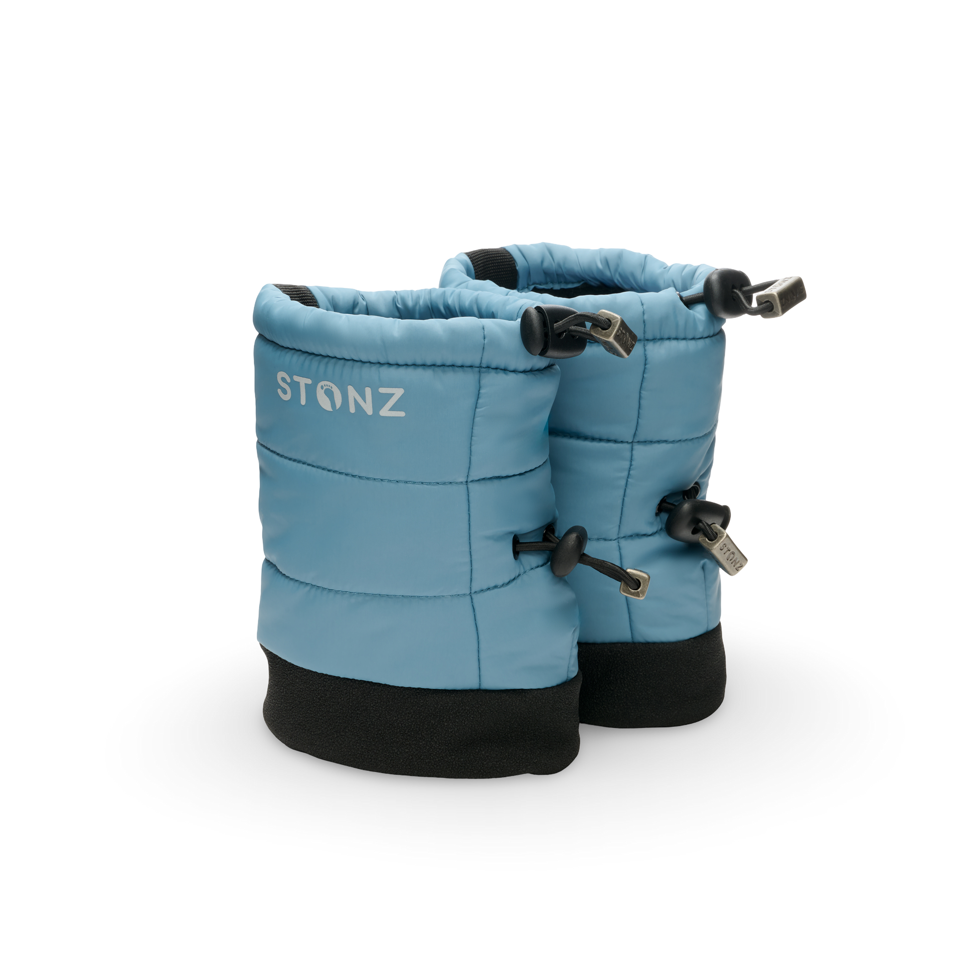 Puffer Bootie Baby – Insulated, Water-Resistant Baby Booties - Stonz alt::Denim