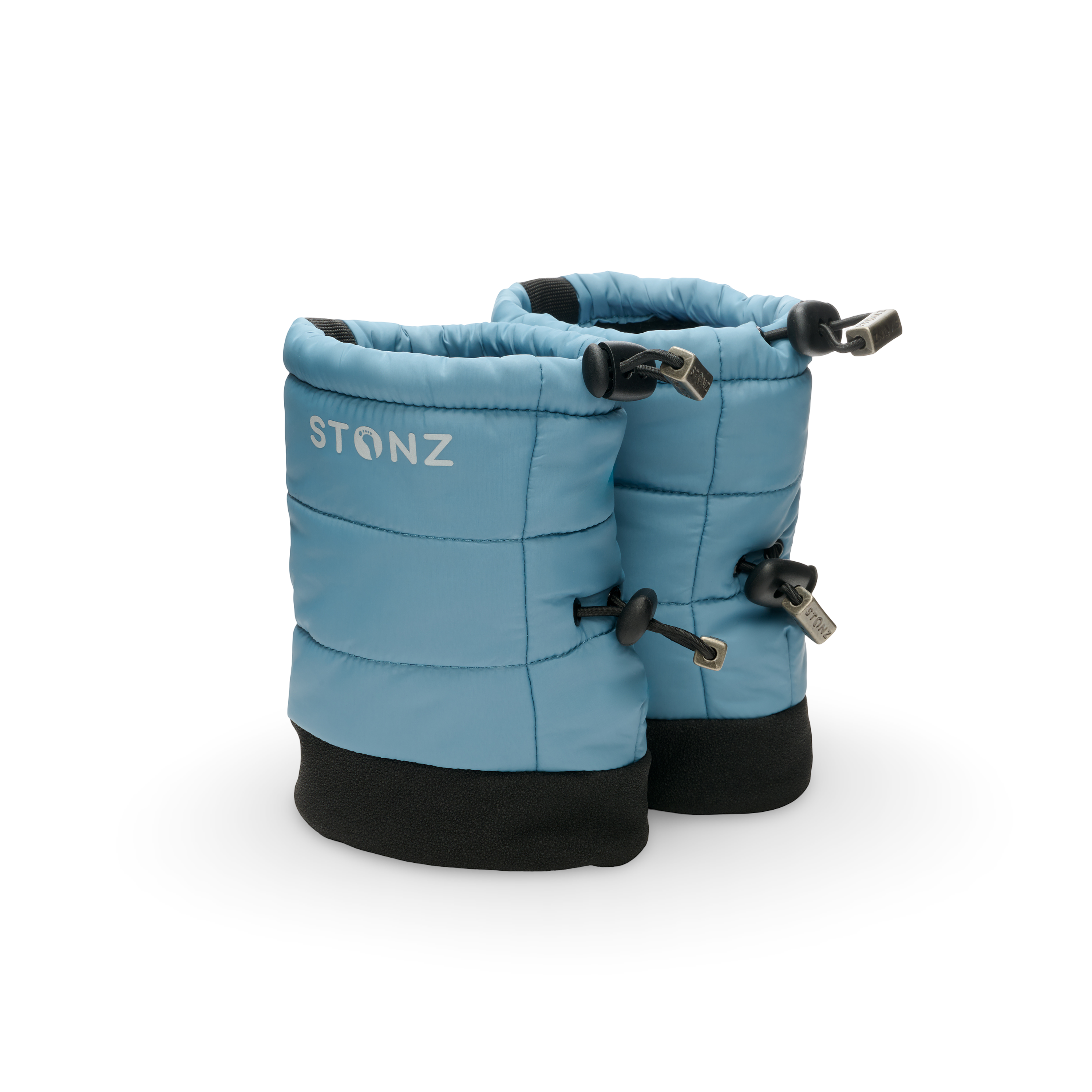 Puffer Bootie Baby – Insulated, Water-Resistant Baby Booties - Stonz alt::Denim