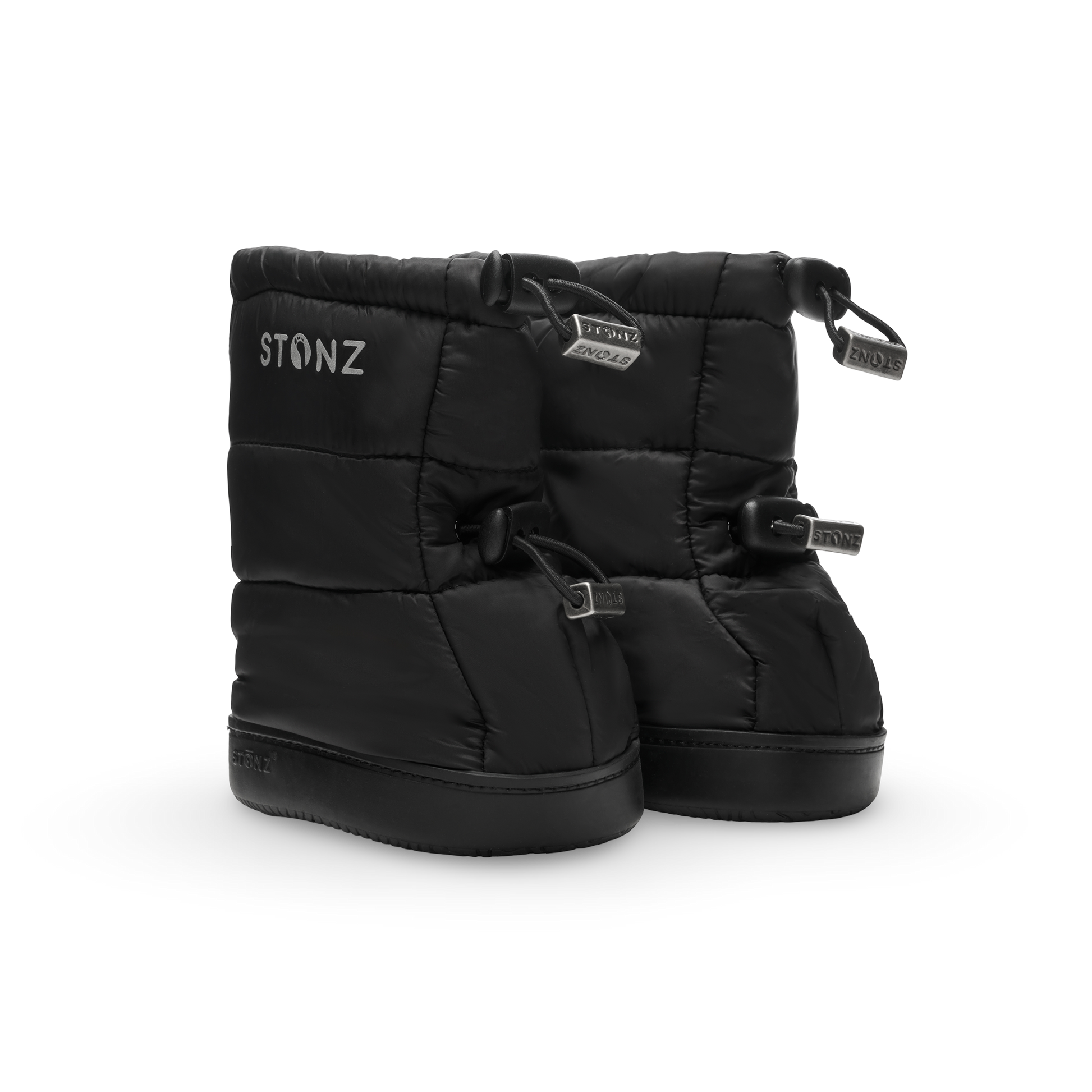 Puffer Bootie Toddler – Insulated, Water-Resistant Cold Weather Booties - Stonz alt::Black