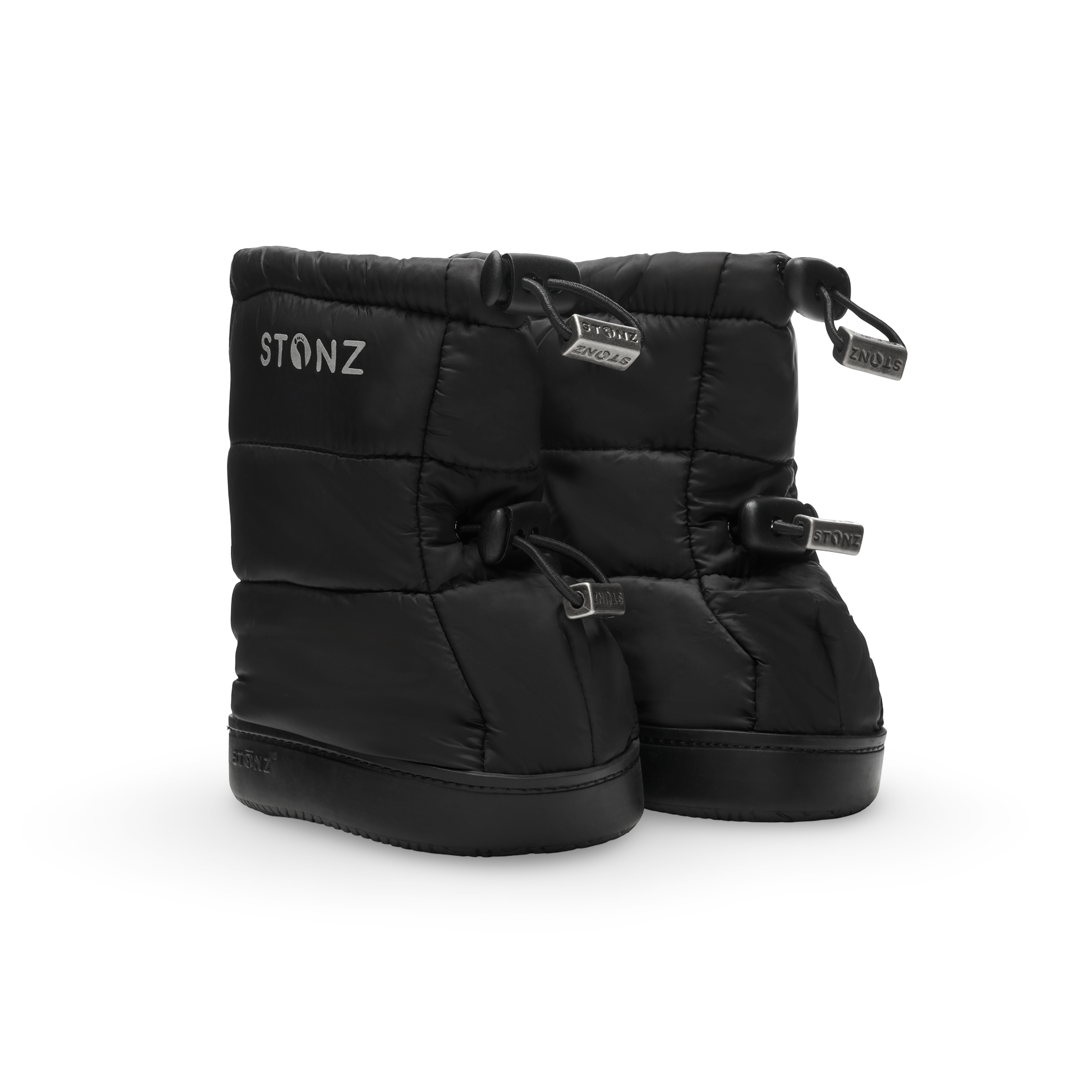 Puffer Bootie Toddler – Insulated, Water-Resistant Cold Weather Booties - Stonz alt::Black