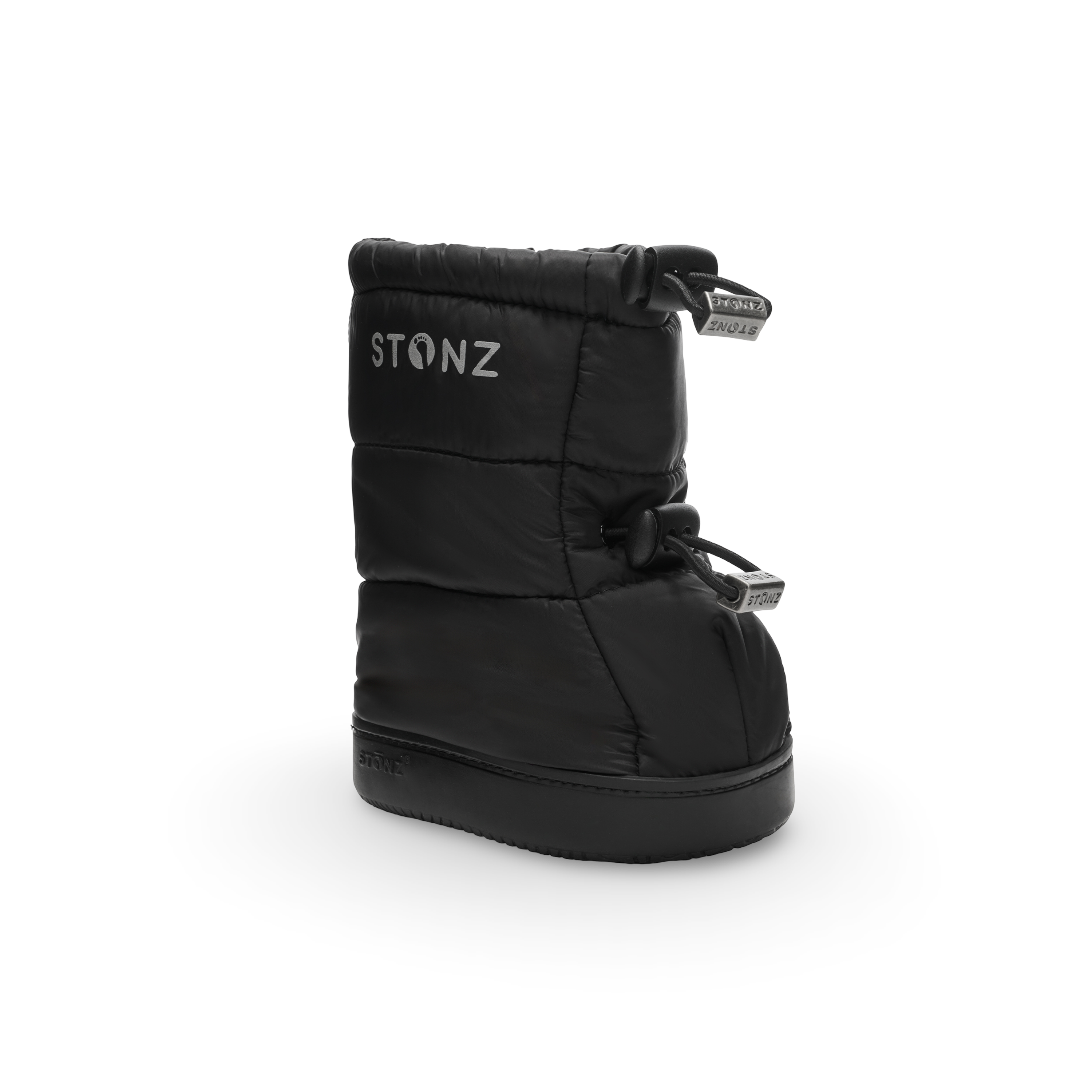 Puffer Bootie Toddler – Insulated, Water-Resistant Cold Weather Booties - Stonz alt::Black