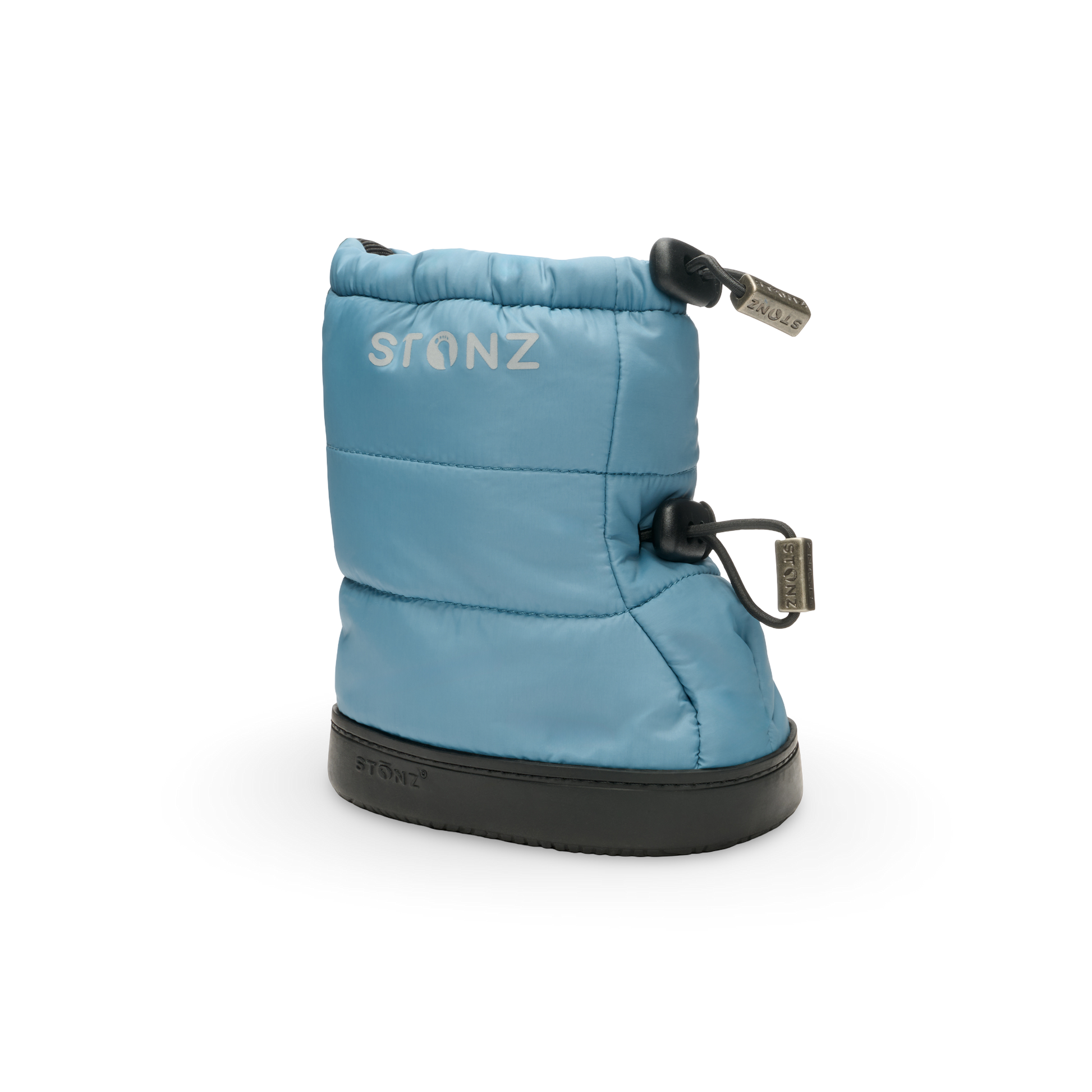 Puffer Bootie Toddler – Insulated, Water-Resistant Cold Weather Booties - Stonz alt::Denim