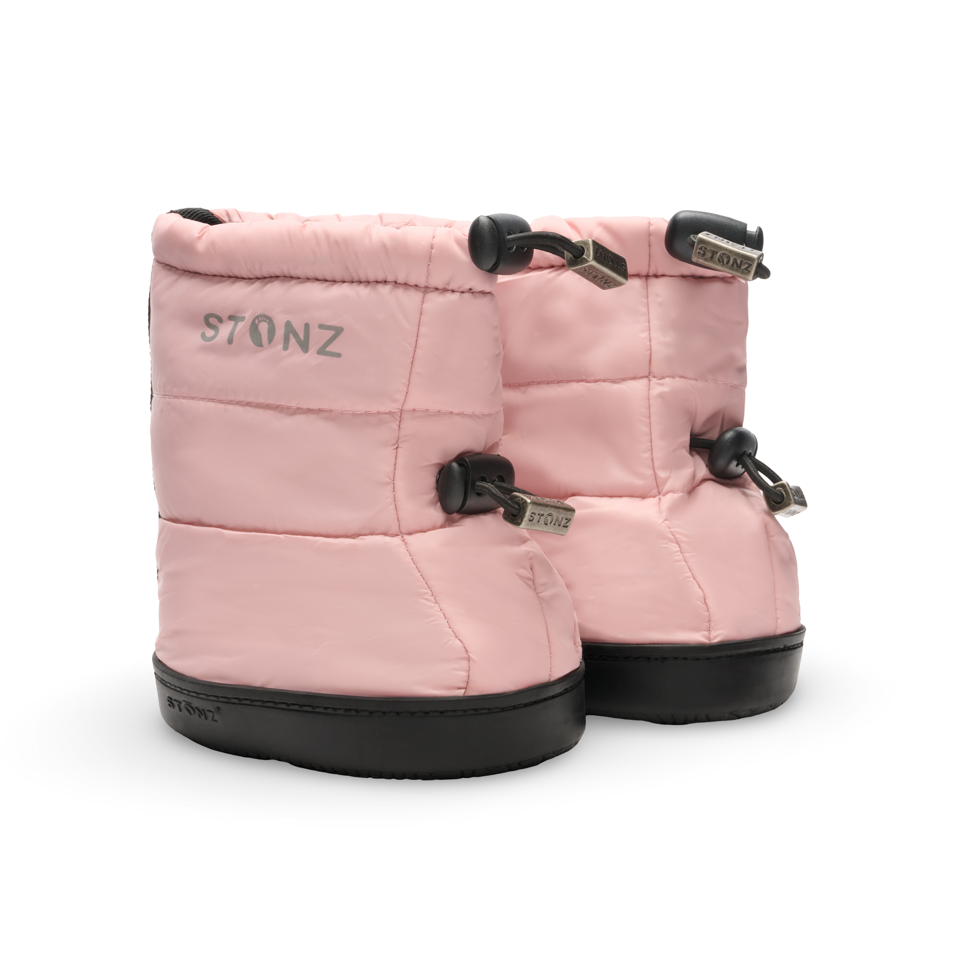 Puffer Bootie Toddler – Insulated, Water-Resistant Cold Weather Booties - Stonz alt::Haze Pink